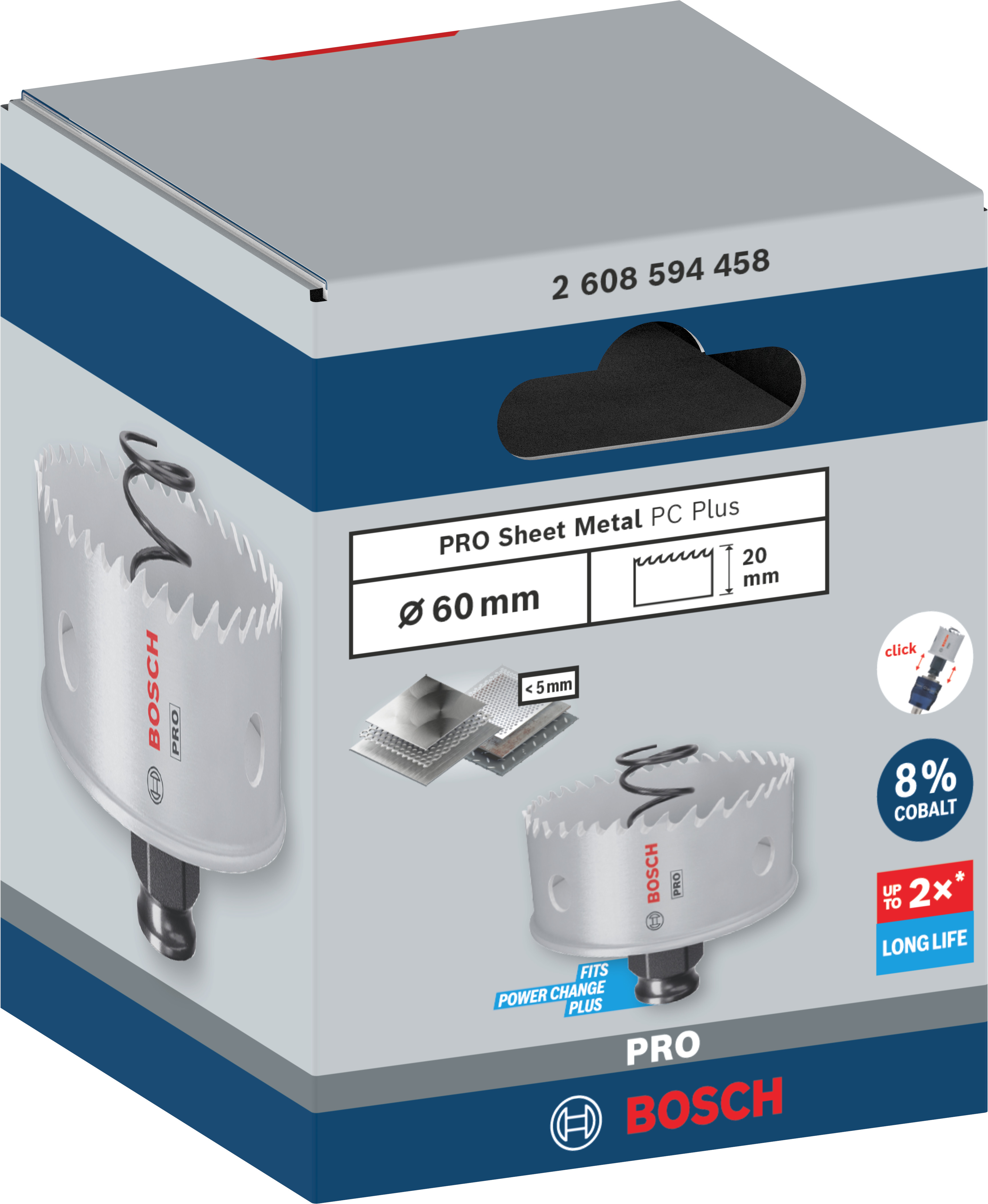 Bosch Accessoires PRO Sheet Metal PC Plus gatzaag | 60 mm - 2608594458