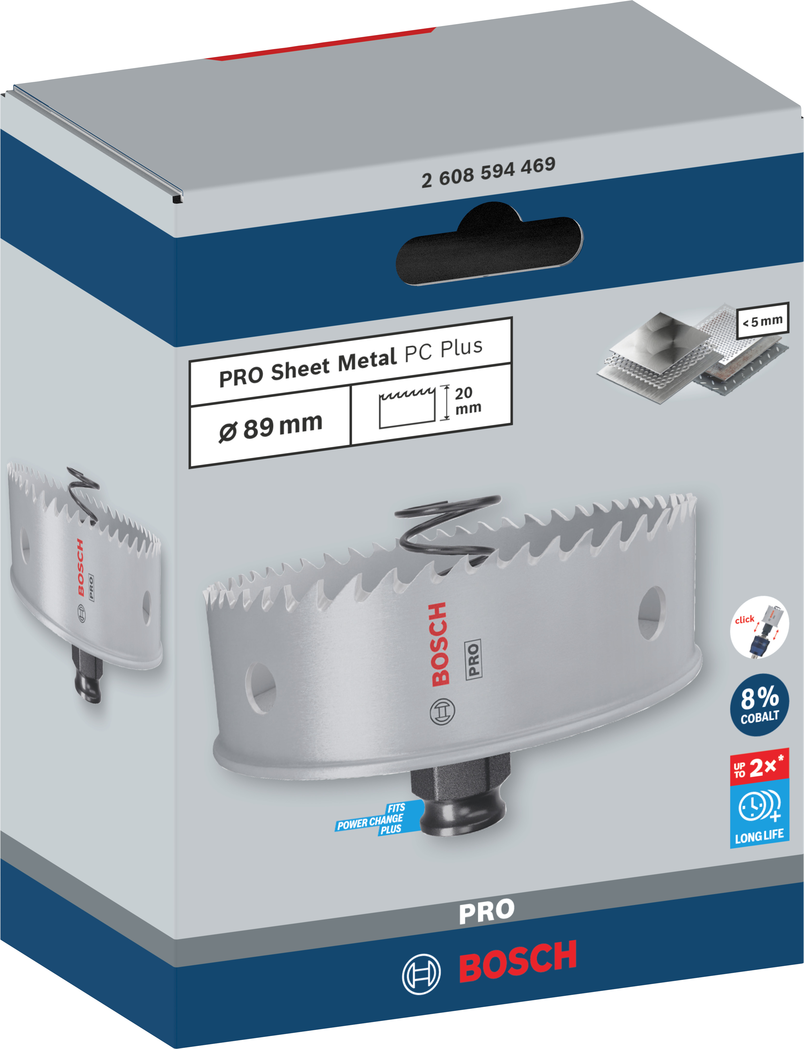 Bosch Accessoires PRO Sheet Metal PC Plus gatzaag | 89 mm - 2608594469