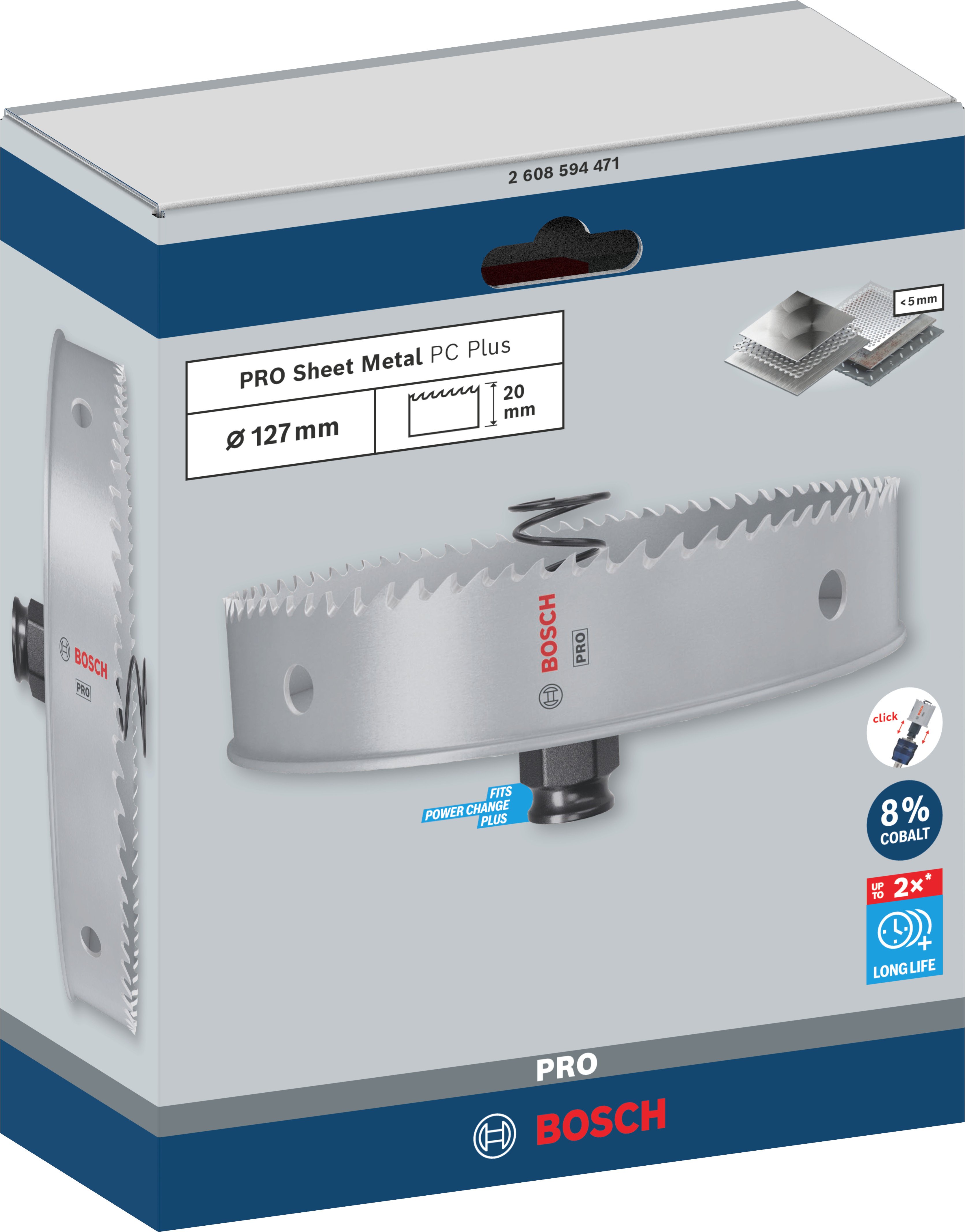 Bosch Accessoires PRO Sheet Metal PC Plus gatzaag | 127 mm - 2608594471