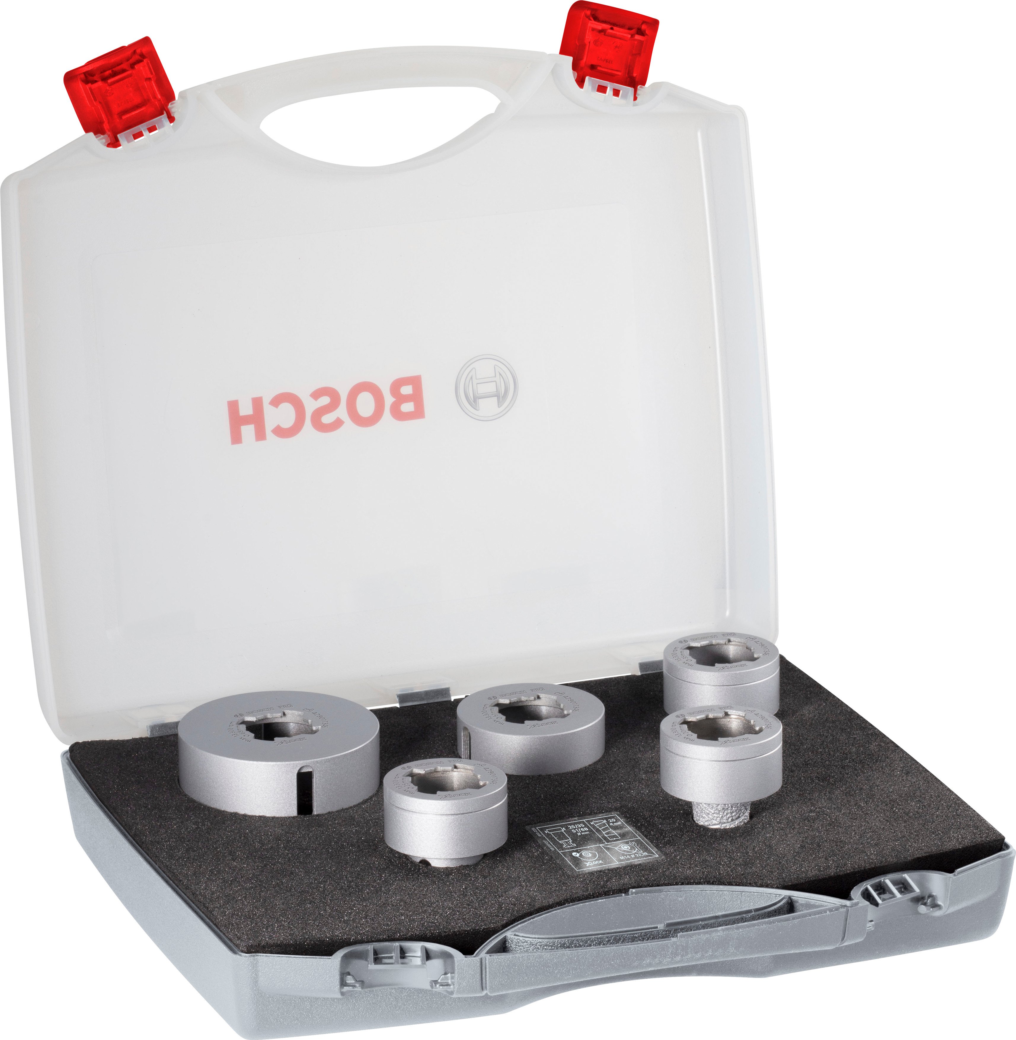 Bosch Accessoires X-LOCK Diamantboorset ? 25,35,51,68 mm + ? 20mm diamantfreesboor - 1 stuk(s) - 2608599037