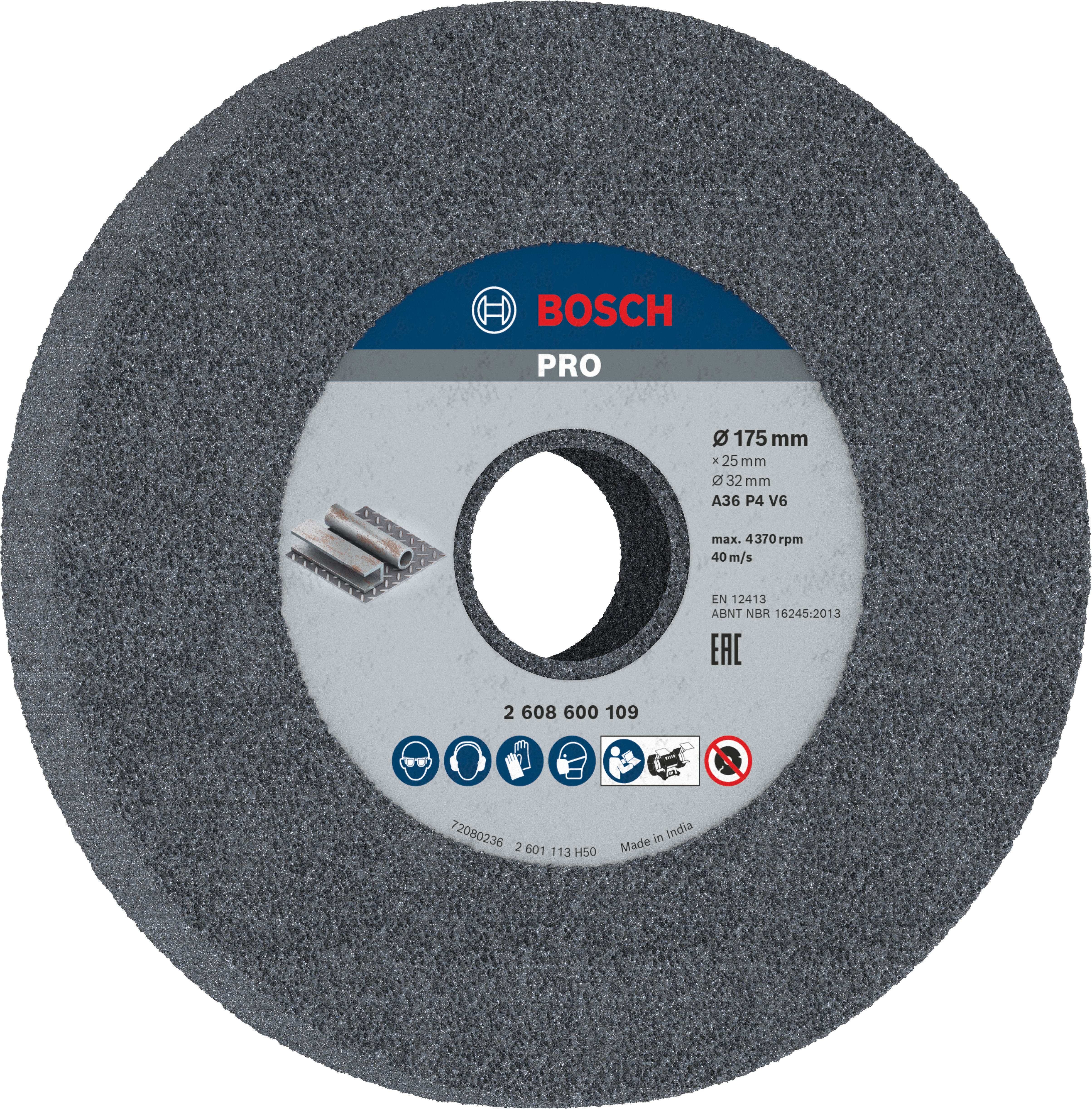 Bosch Accessoires Afbraamschijf voor tafelslijpmachine 175 mm, 32 mm, 36 1st - 2608600109