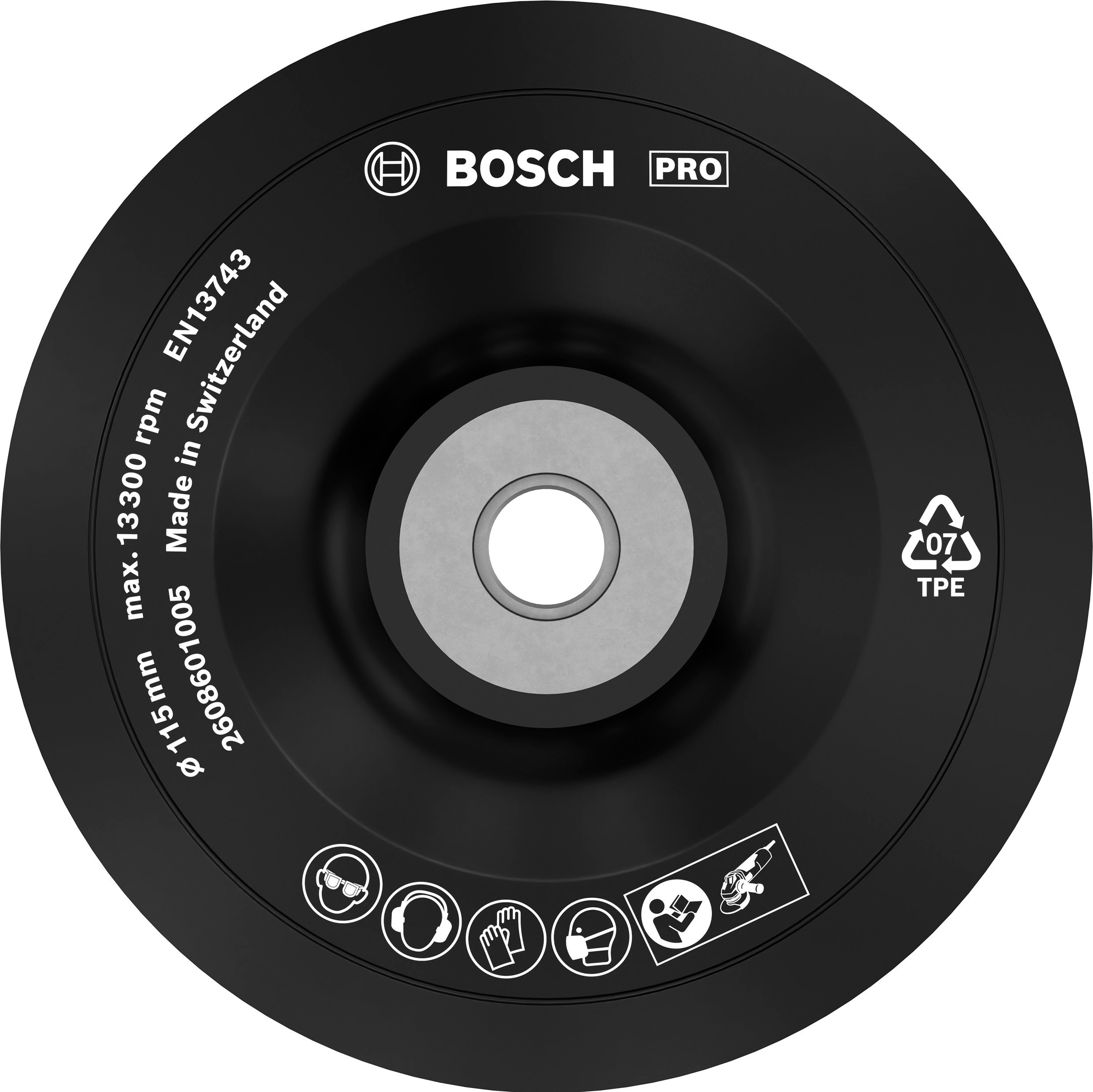 Bosch Accessoires Rubber steunschijven 115 mm, 13.300 o.p.m 1st - 2608601005