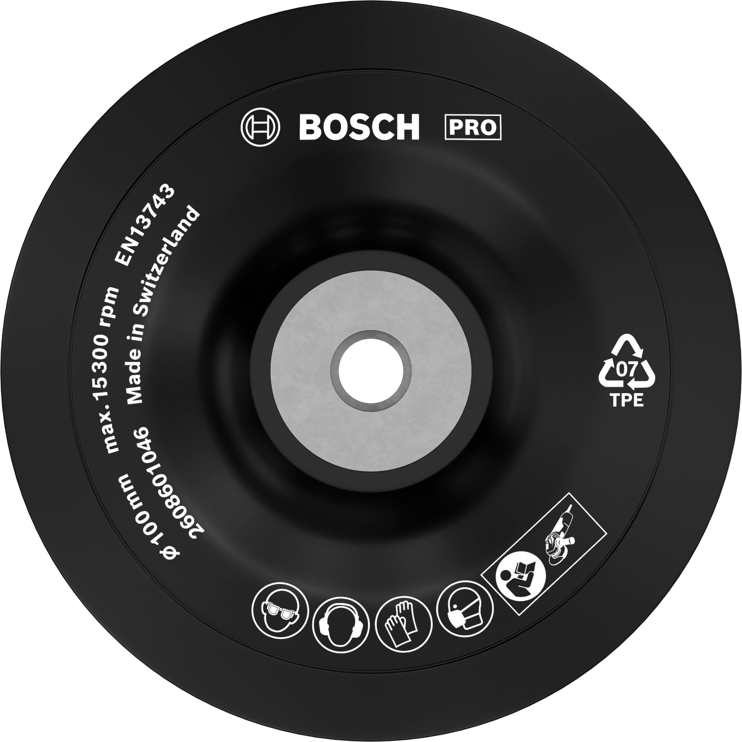 Bosch Accessoires Rubber steunschijven 100 mm, 15.300 o.p.m 1st - 2608601046