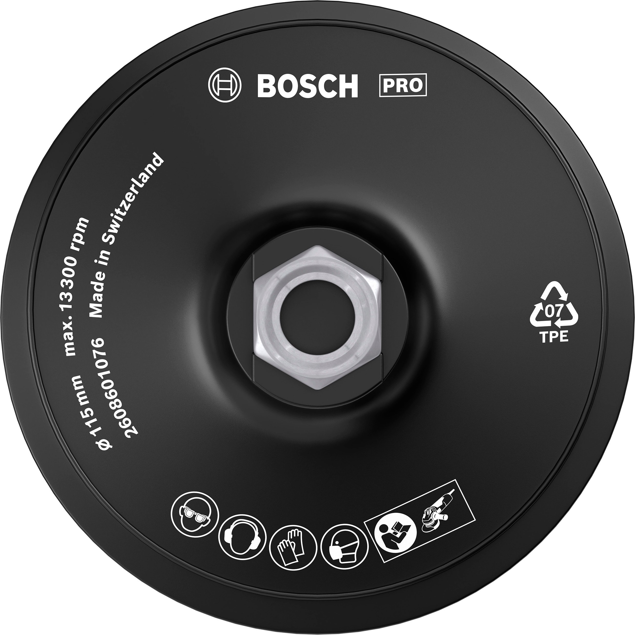 Bosch Accessoires Steunschijf met klithechtsysteem 115 mm, 13.300 o.p.m 1st - 2608601076