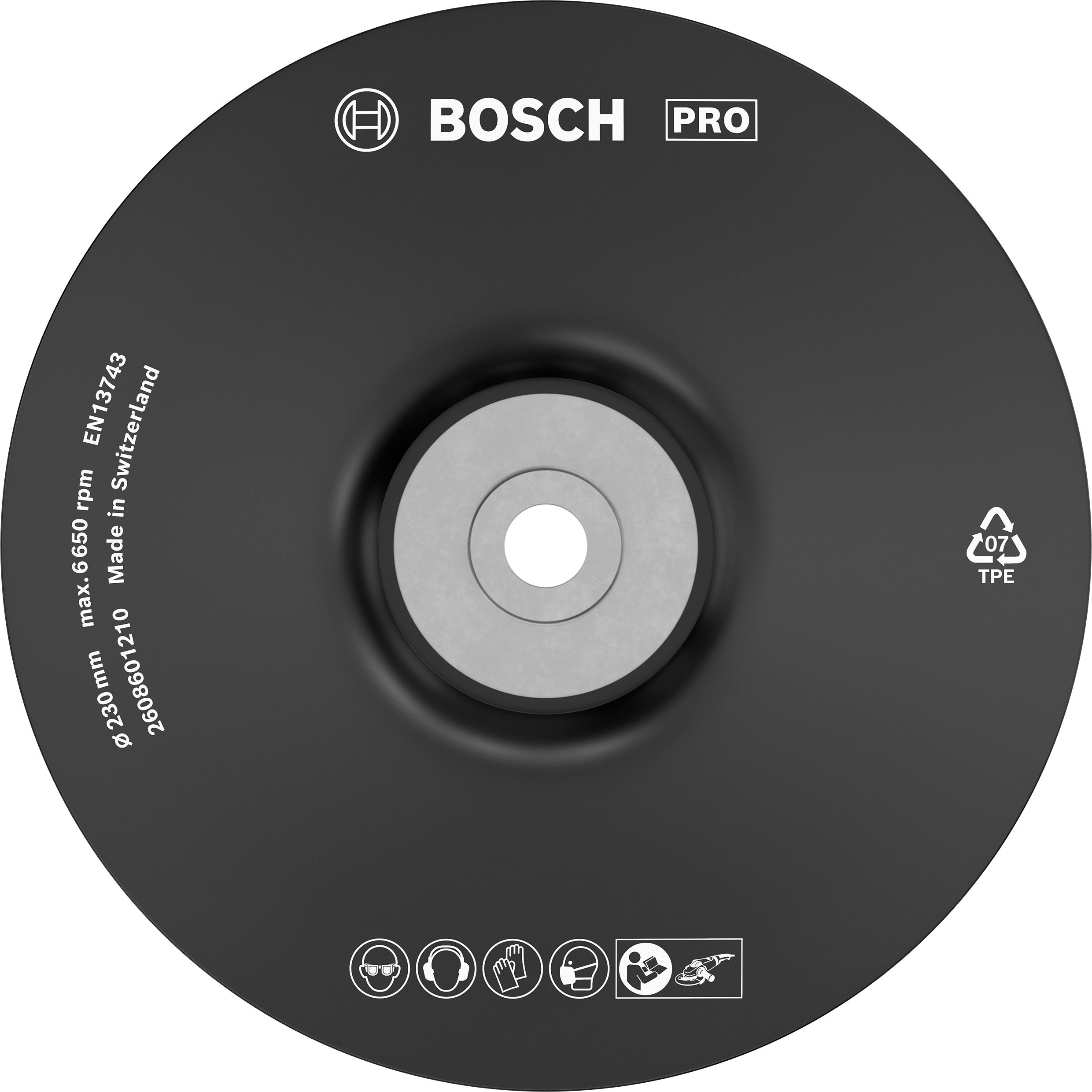 Bosch Accessoires Rubber steunschijven 230 mm, 6.650 o.p.m 1st - 2608601210