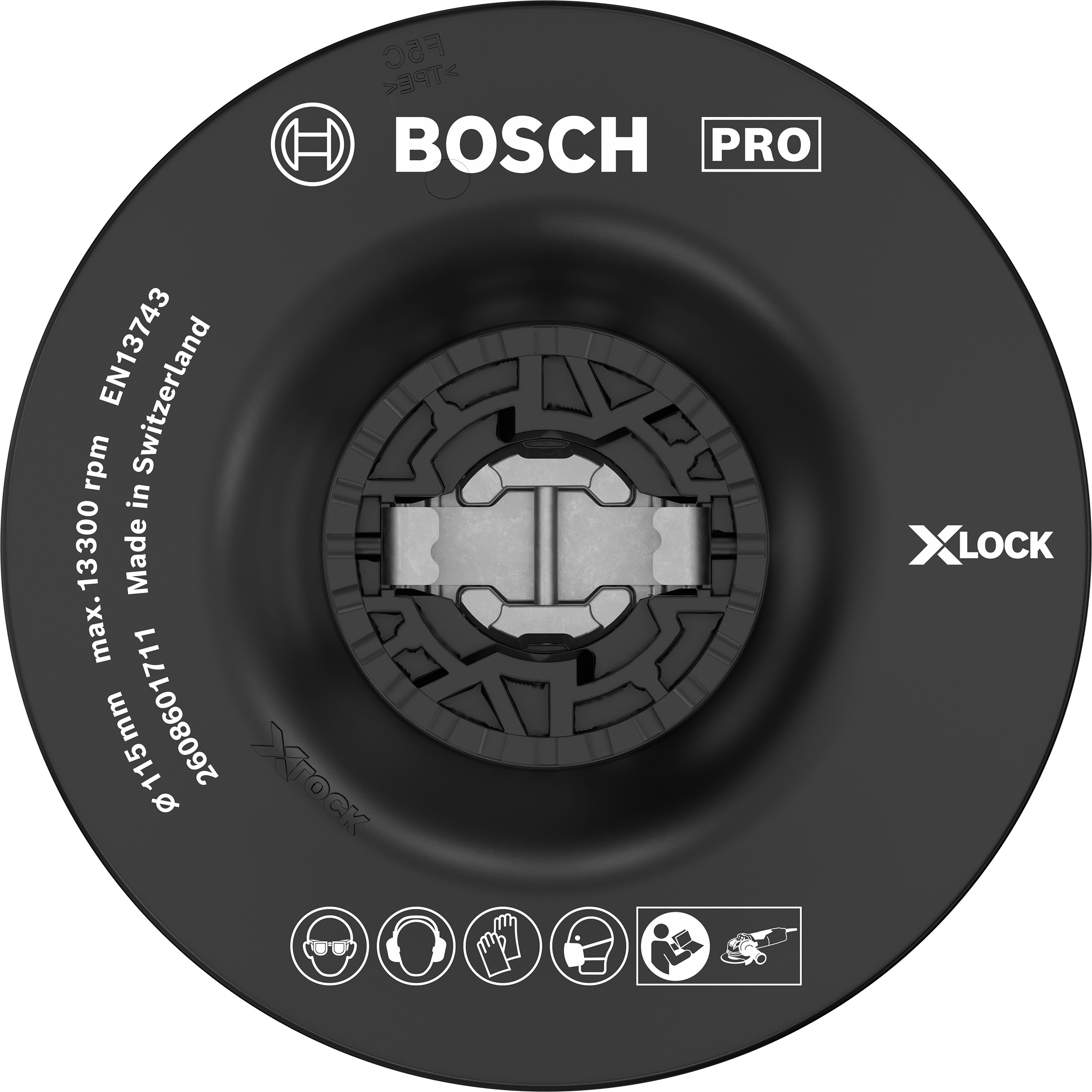 Bosch Accessoires X-LOCK Steunschijf voor fiberschijven 115mm soft - 1 stuk(s) - 2608601711