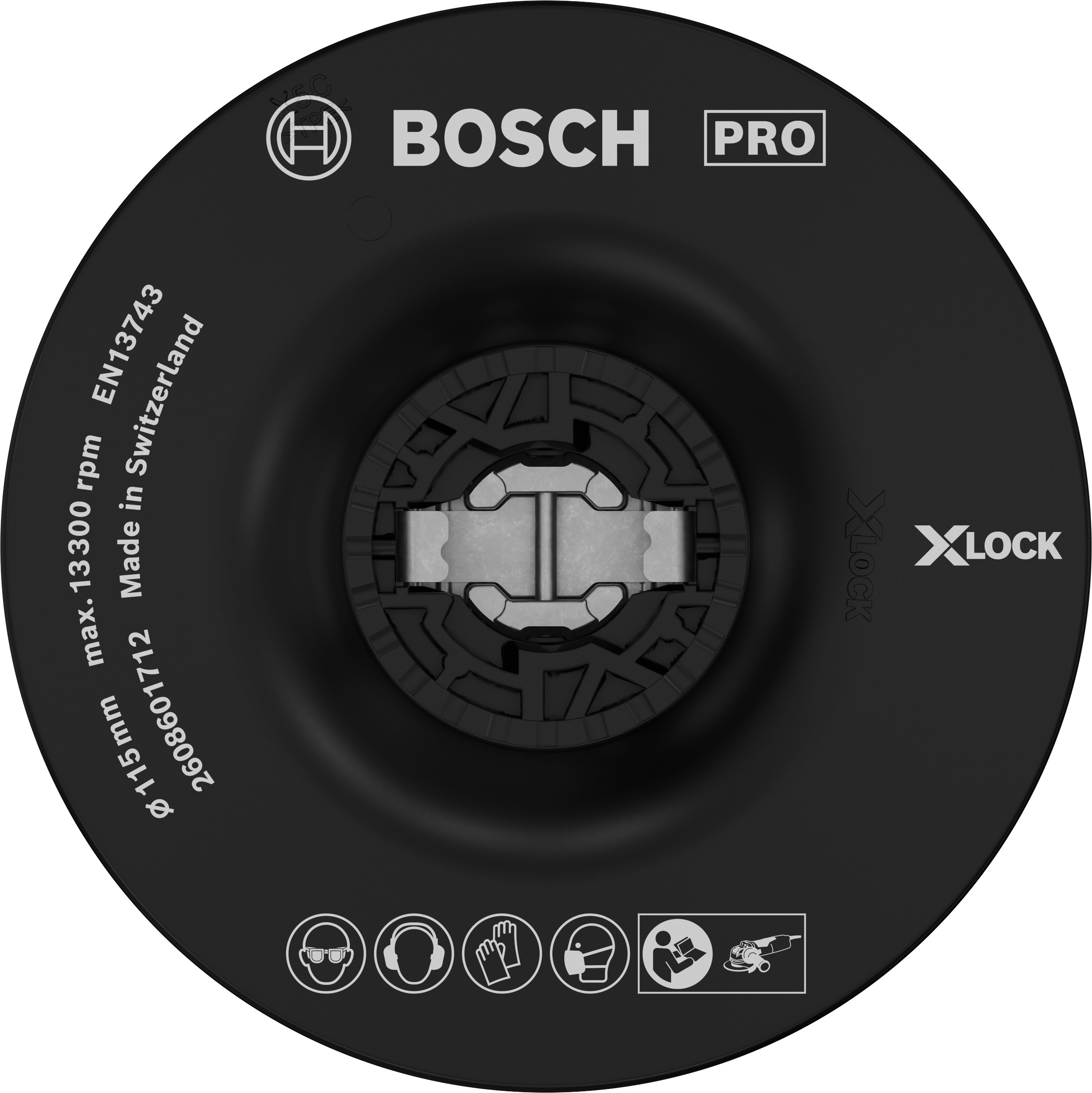 Bosch Accessoires X-LOCK Steunschijf voor fiberschijven 115 mm medium - 1 stuk(s) - 2608601712