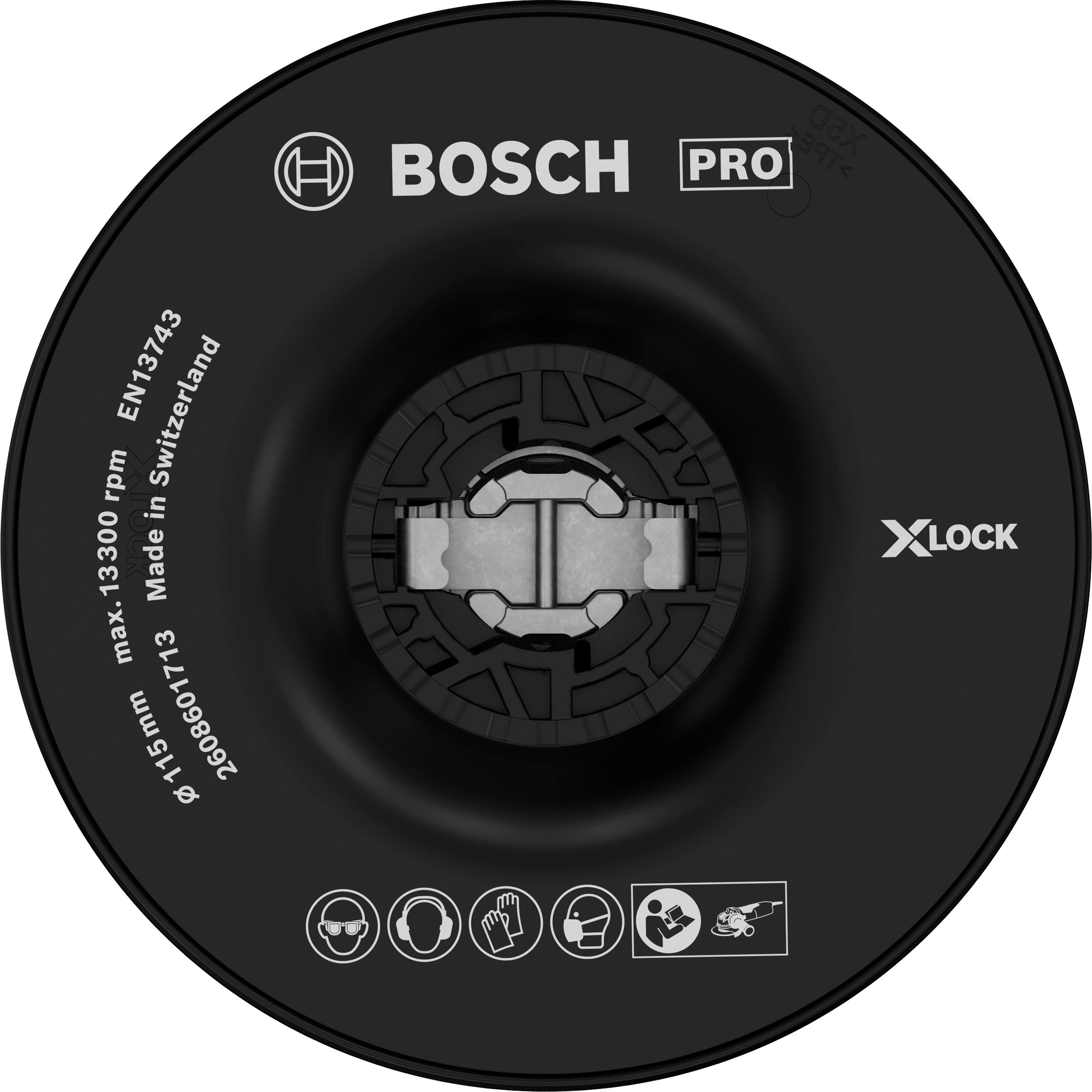 Bosch Accessoires X-LOCK Steunschijf voor fiberschijven 115 mm hard - 1 stuk(s) - 2608601713