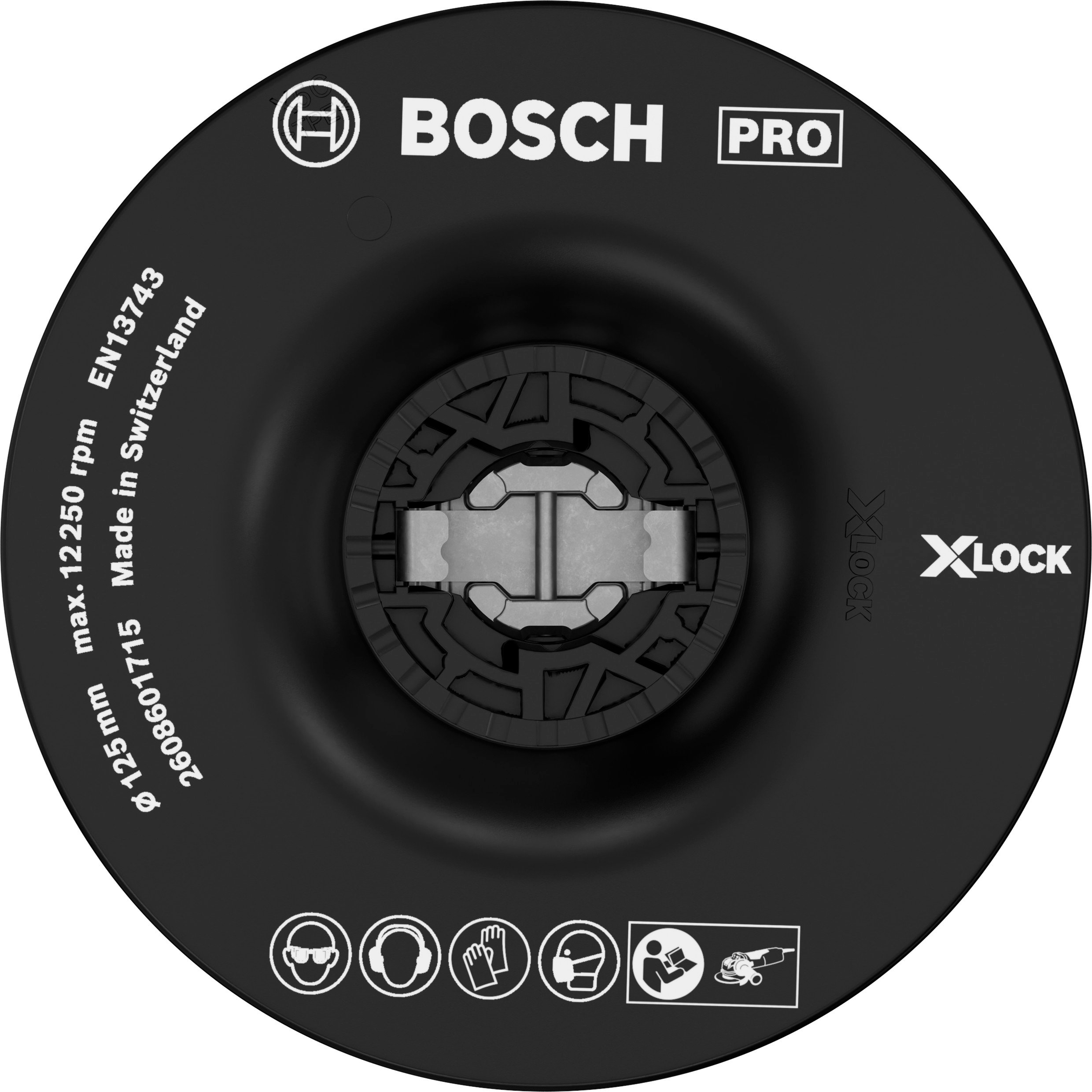 Bosch Accessoires X-LOCK Steunschijf voor fiberschijven 125 mm medium - 1 stuk(s) - 2608601715
