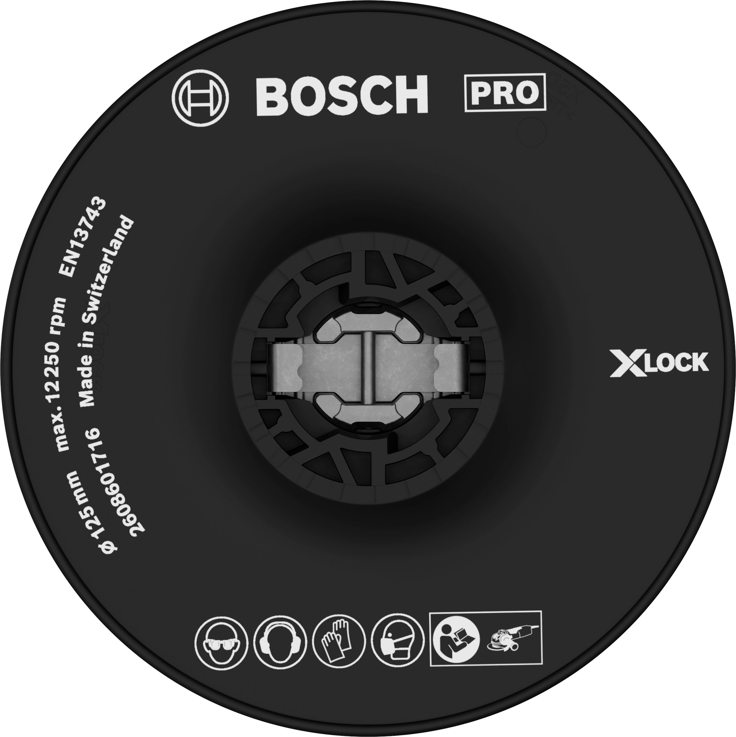Bosch Accessoires X-LOCK Steunschijf voor fiberschijven 125 mm hard - 1 stuk(s) - 2608601716