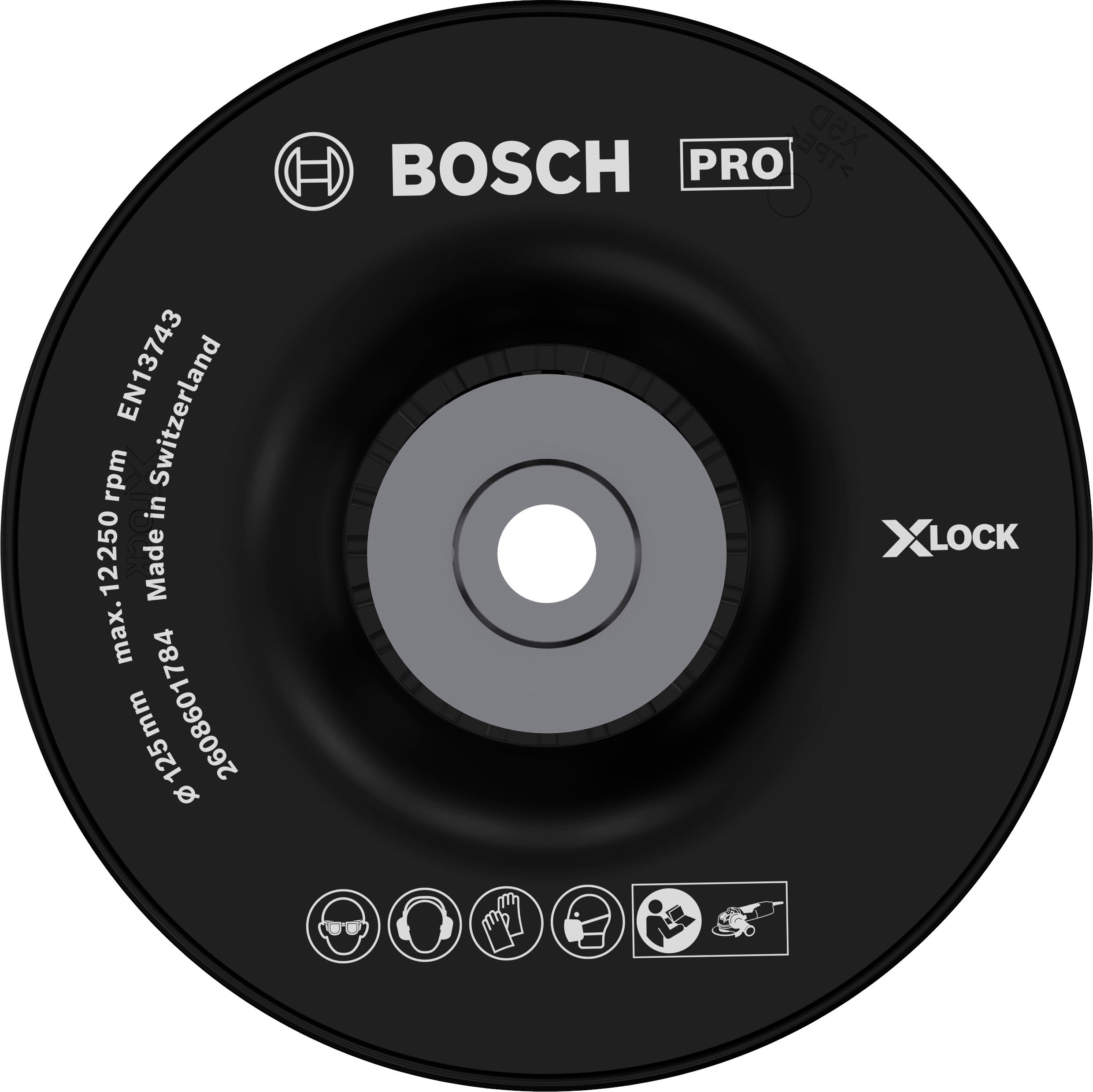 Bosch Accessoires Steunschijf 125 mm, M14, hard - 2608601784