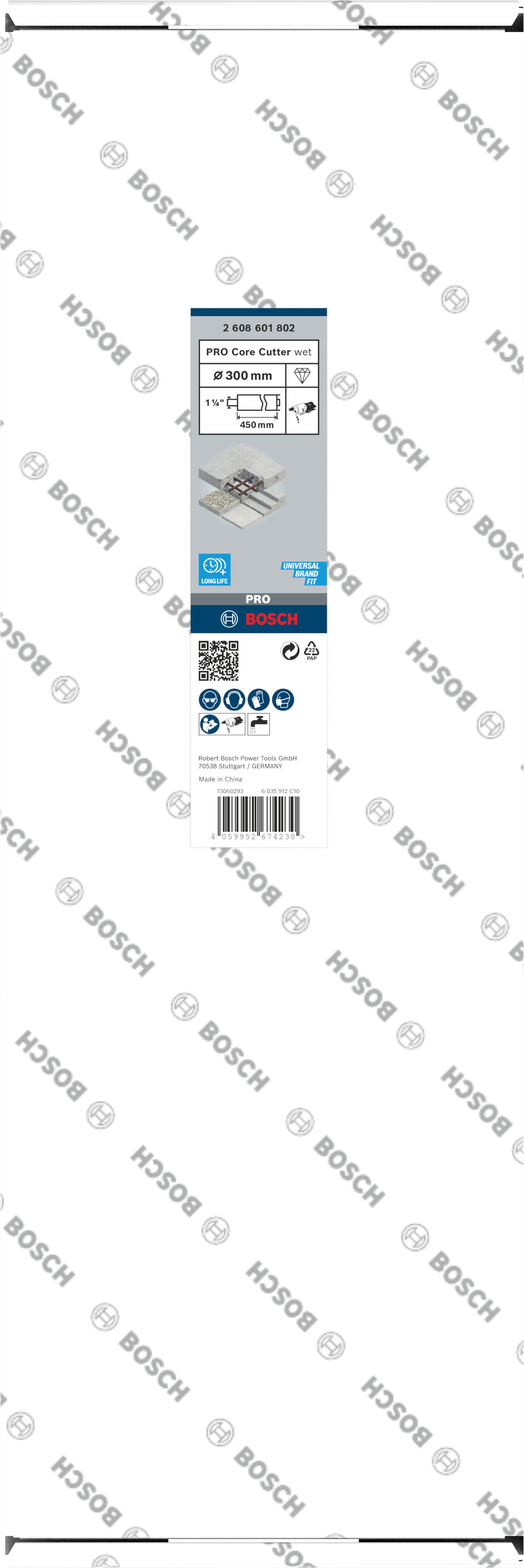 Bosch Accessoires PRO Core Cutter wet | 300 x 450 mm | 1 1/4" UNC - 2608601802