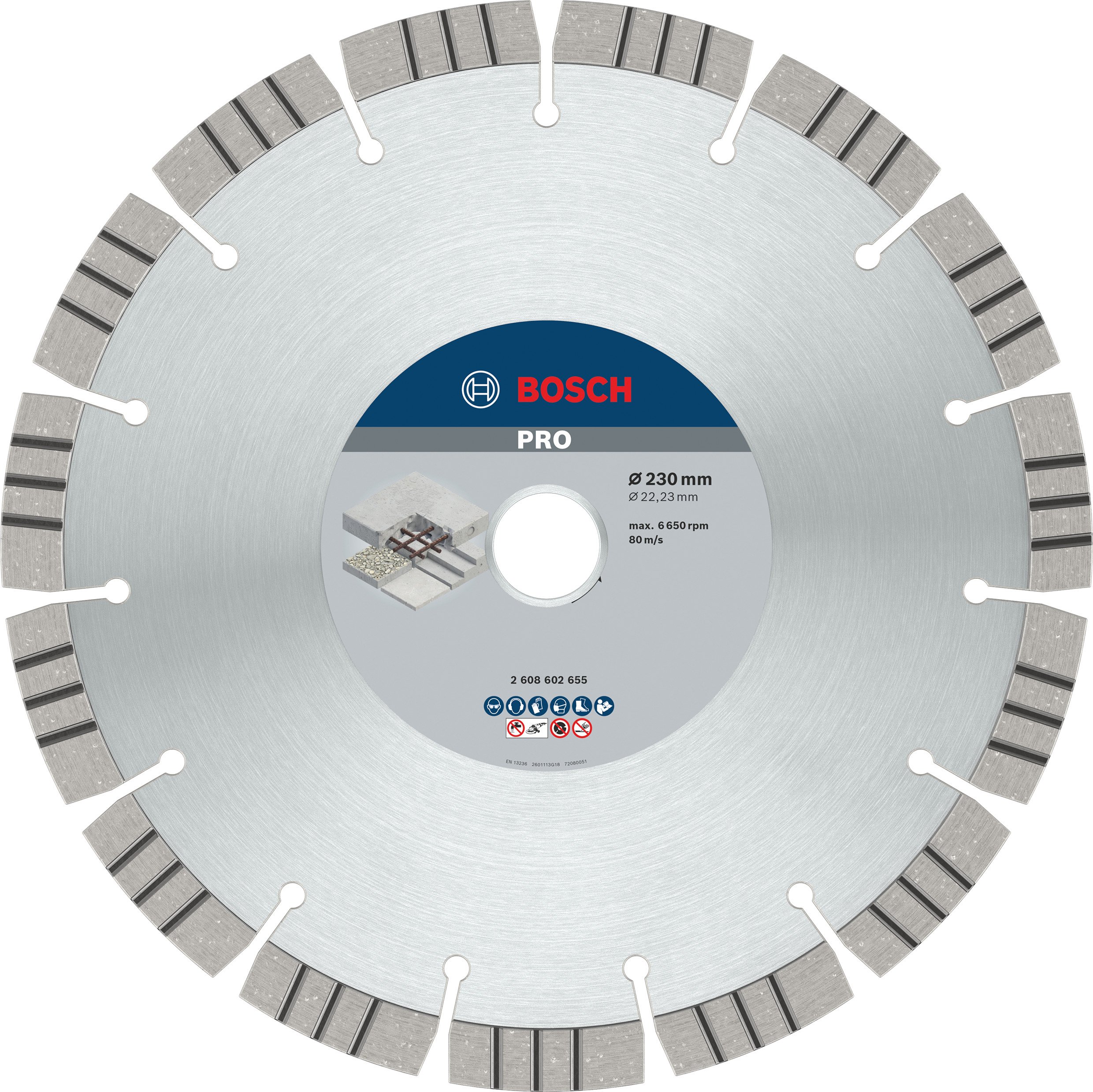 Bosch Accessoires Diamantdoorslijpschijf Best for Concrete 230 x 22,23 x 2,4 x 15 mm 1st - 2608602655
