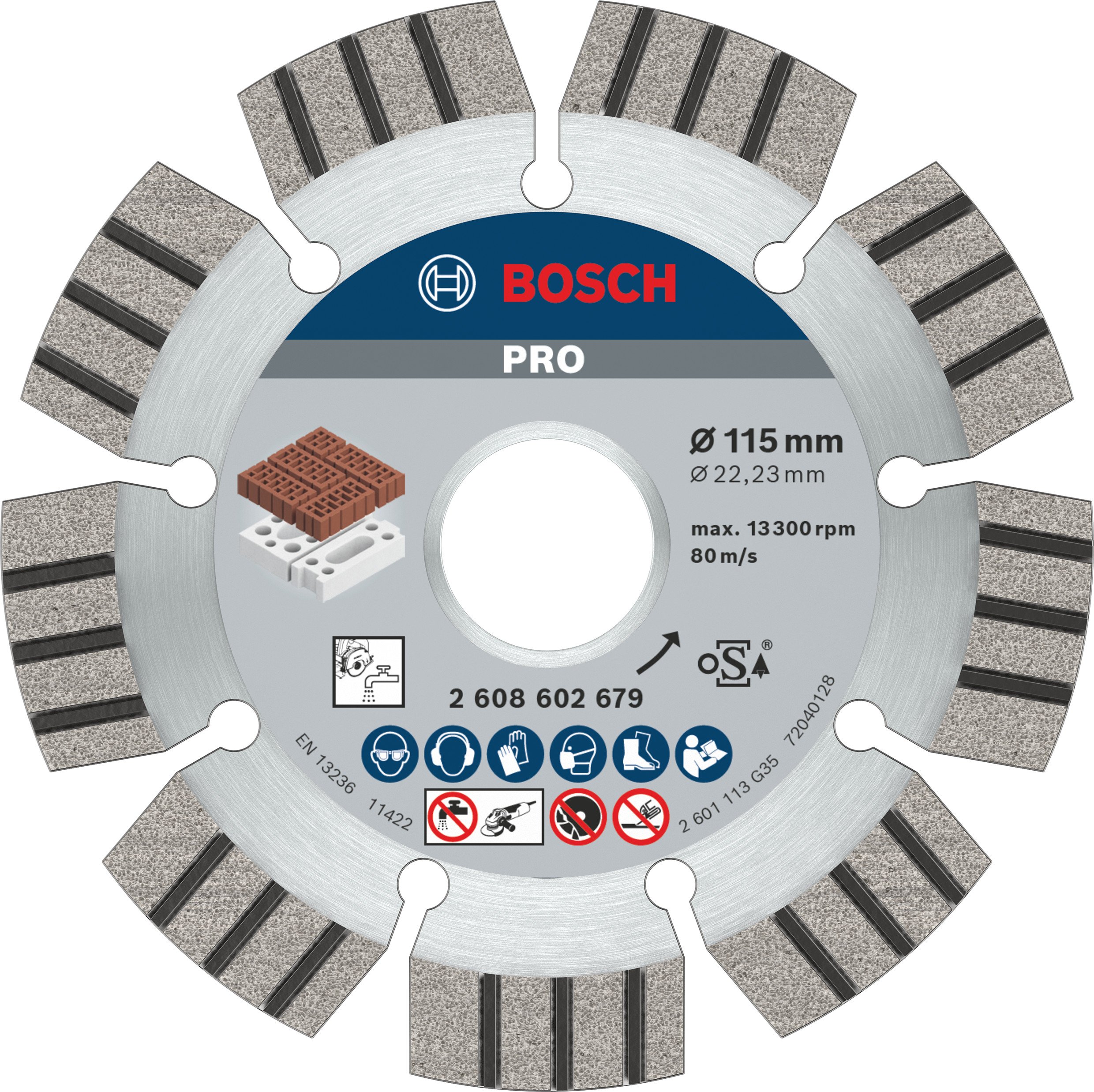 Bosch Accessoires Diamantdoorslijpschijf Best for Abrasive 115 x 22,23 x 2,2 x 12 mm 1st - 2608602679