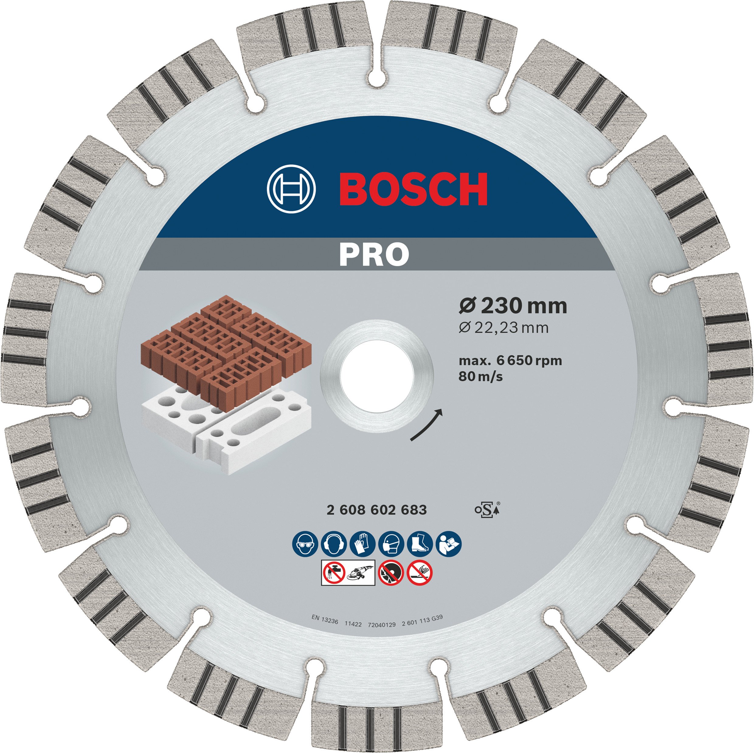 Bosch Accessoires Diamantdoorslijpschijf Best for Abrasive 230 x 22,23 x 2,4 x 15 mm 1st - 2608602683