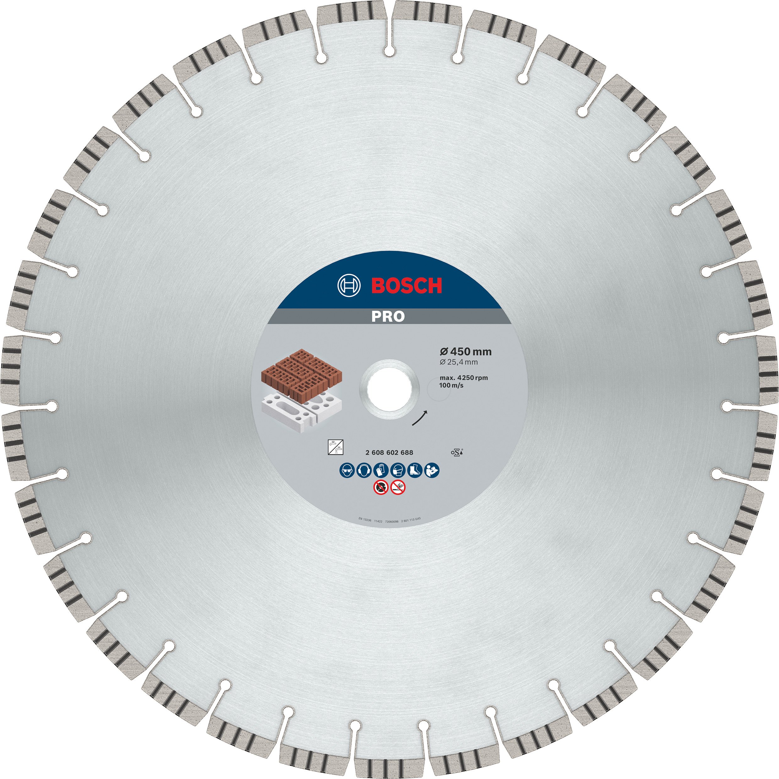 Bosch Accessoires Diamantdoorslijpschijf Best for Abrasive 450 x 25,40 x 3,6 x 12 mm 1st - 2608602688