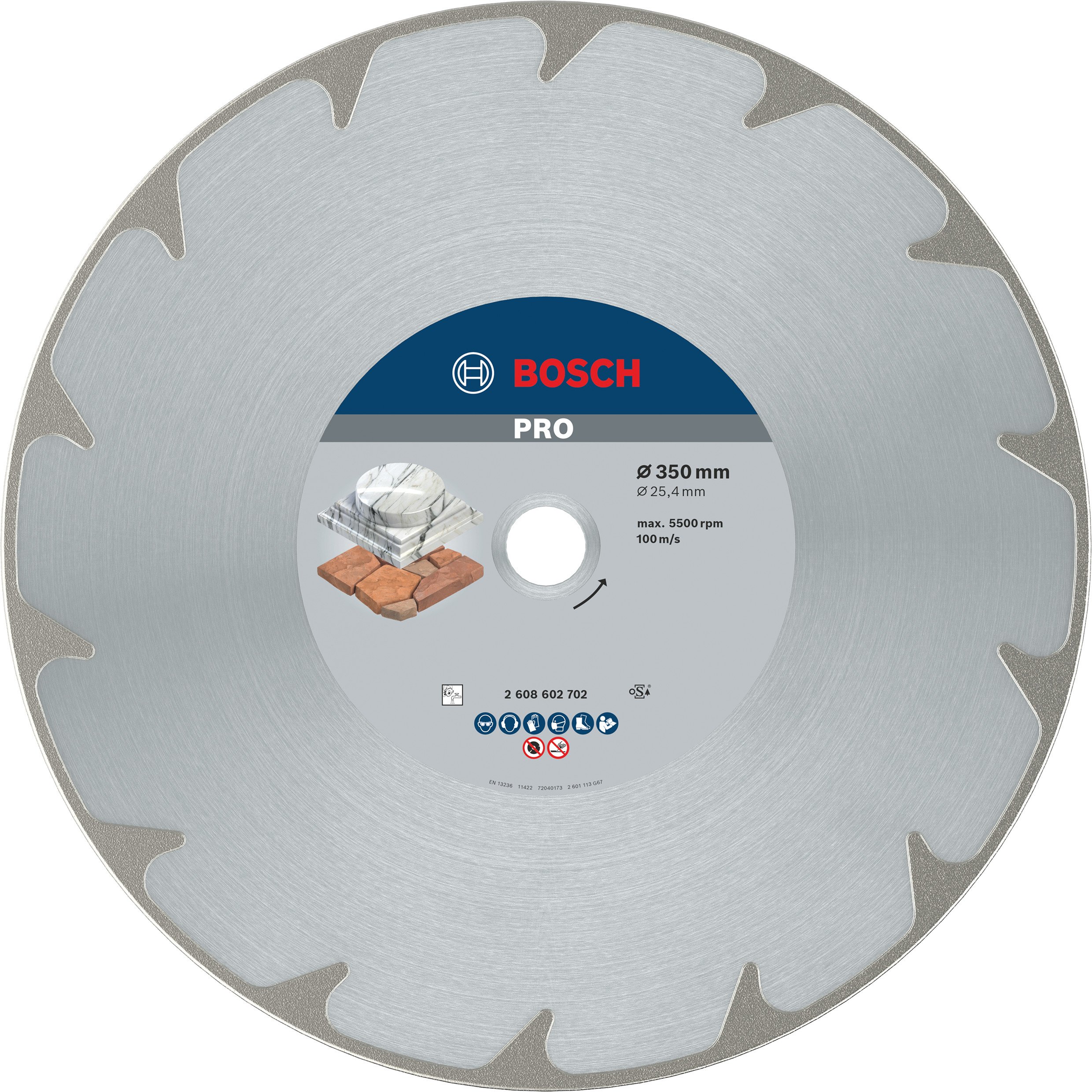 Bosch Accessoires Diamantdoorslijpschijf Best for Marble 350 x 20,00+25,40 x 2,6 x 5 mm 1st - 2608602702