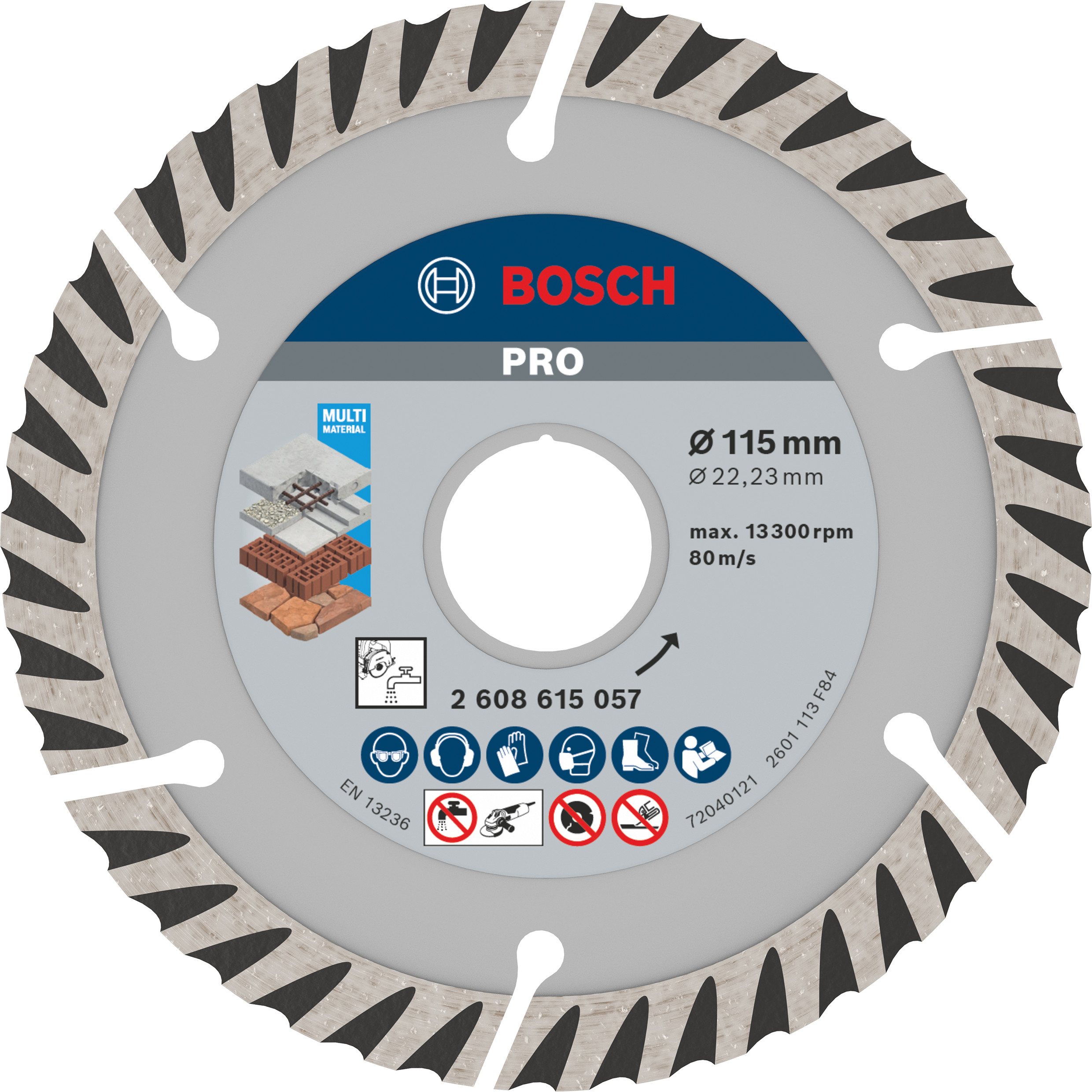Bosch Accessoires Diamantdoorslijpschijf | Standard for Universal | 115X22,23 | 10 stuks - 2608615058
