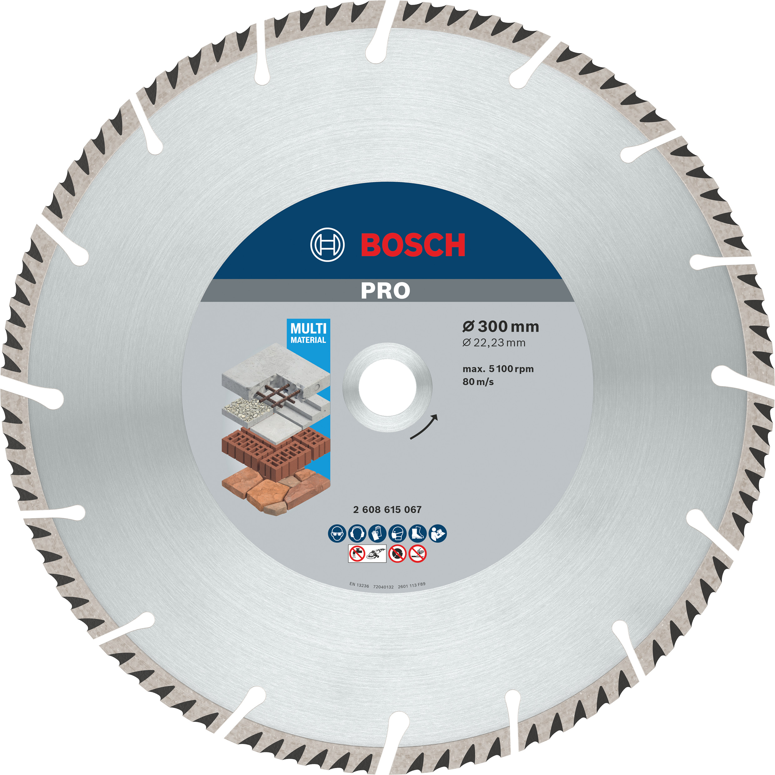 Bosch Accessoires Diamantdoorslijpschijf | Standard for Universal | 300X22,23 - 2608615067