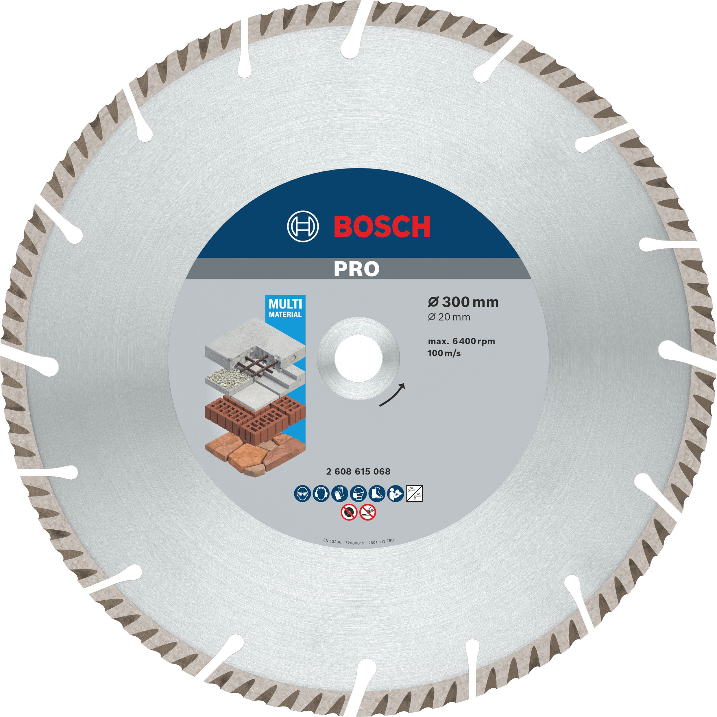 Bosch Accessoires Diamantdoorslijpschijf | Standard for Universal | 300X20 - 2608615068