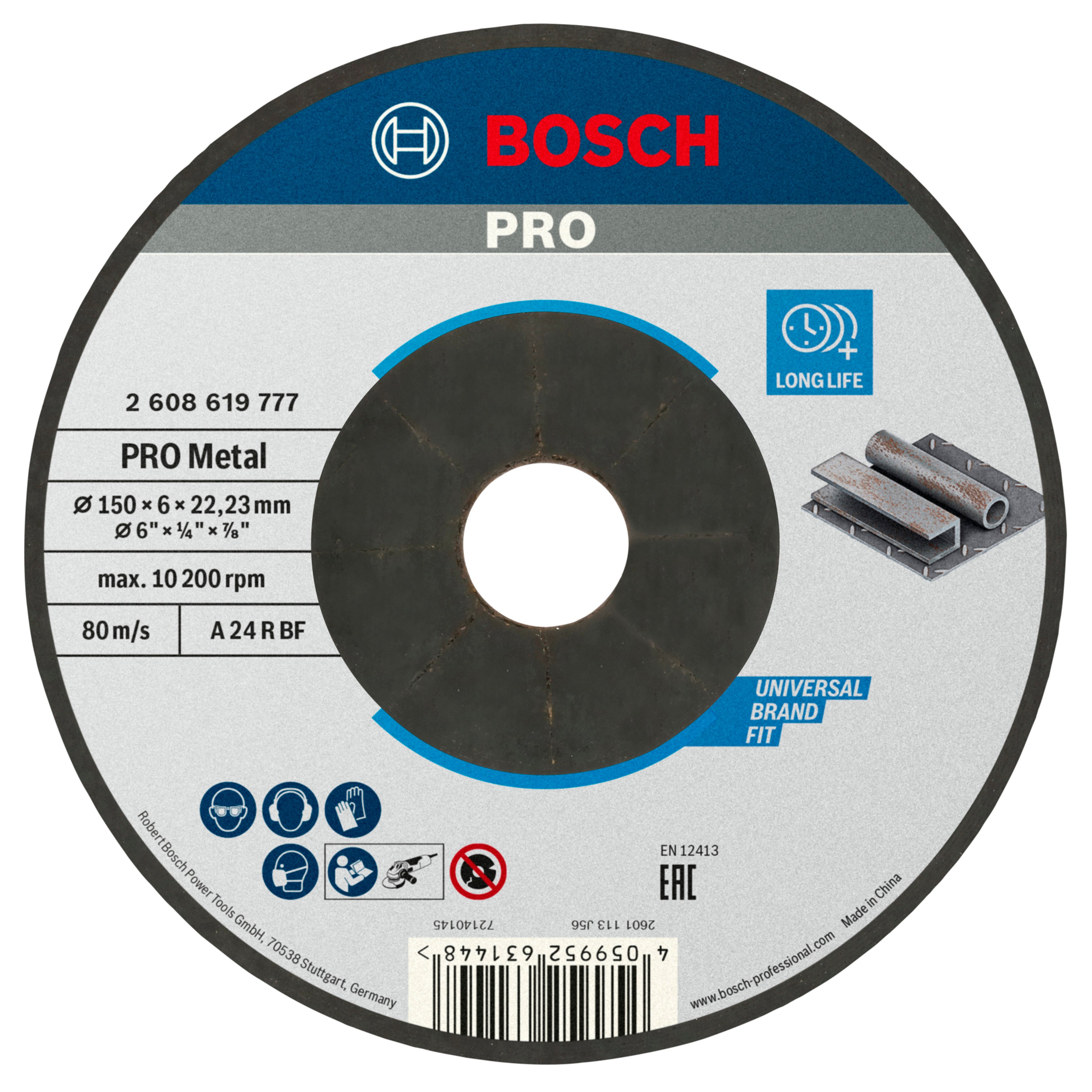 Bosch Accessoires Afbraamschijf Metaal 150X6mm - 2608619777