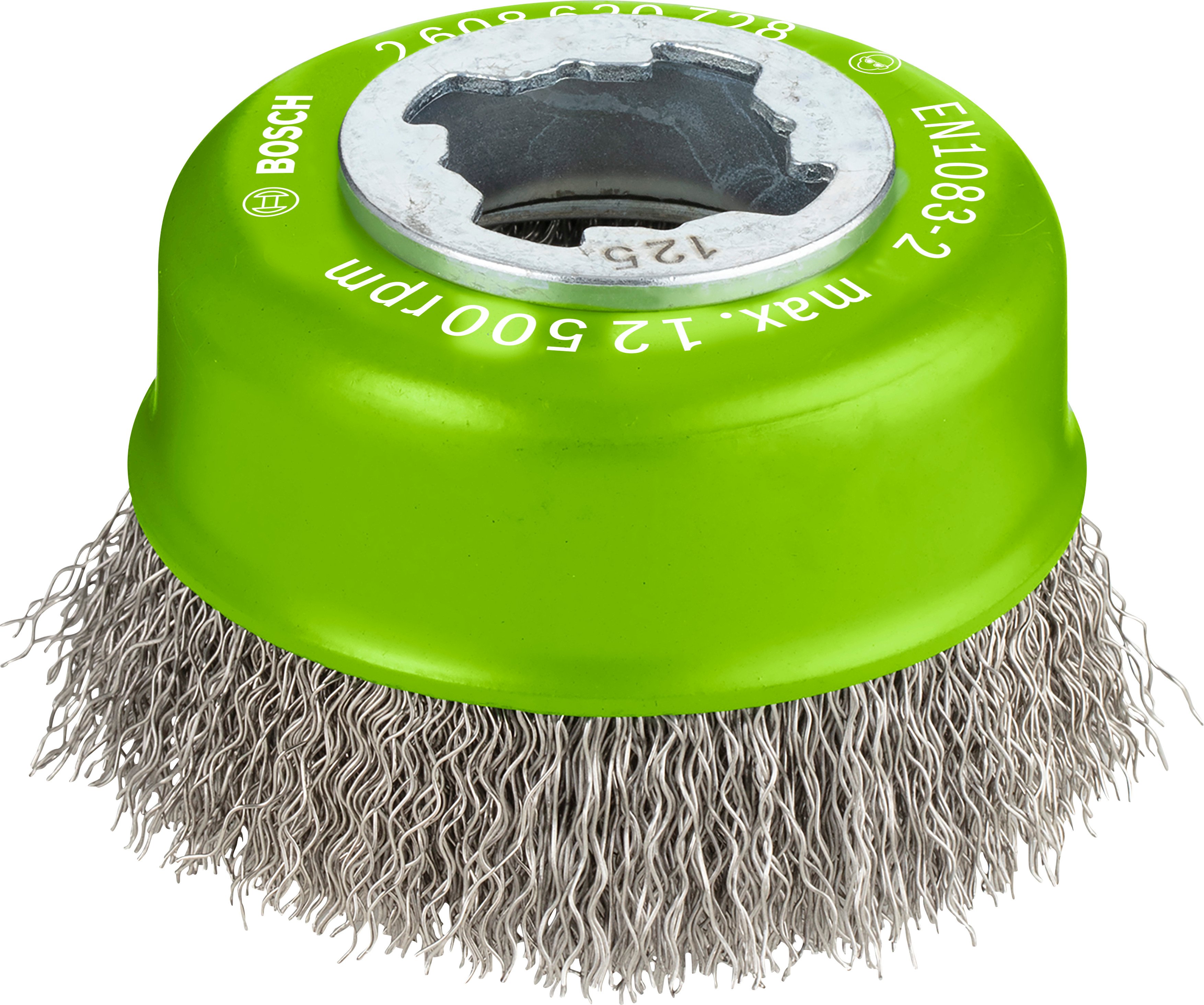 Bosch Accessoires X-LOCK Komstaalborstel gegolfde draad, roestvrij 75mm 0.3mm - 1 stuk(s) - 2608620728