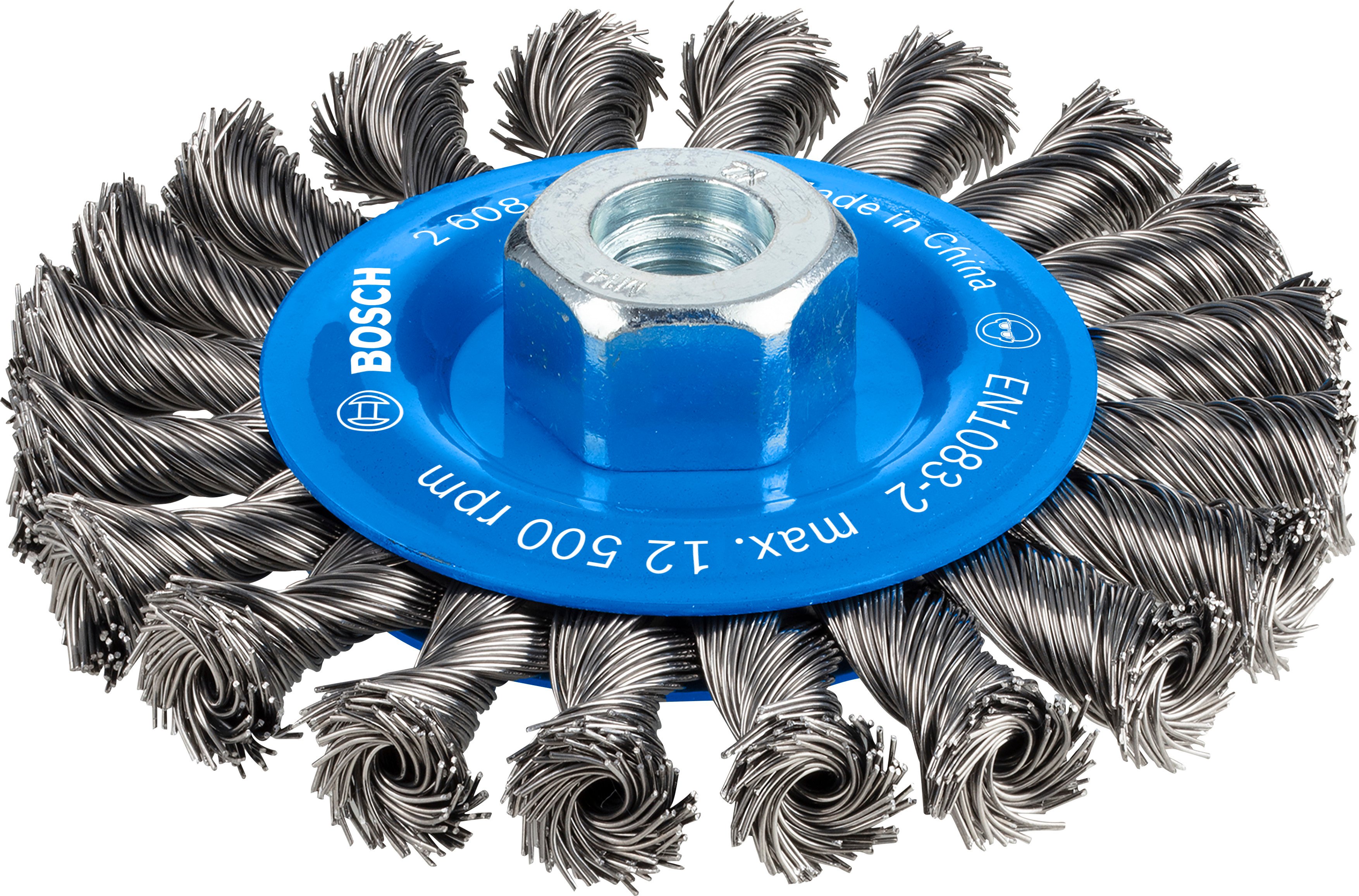 Bosch Accessoires Schijfborstel 115 mm, 0,5 mm, 12500 U/ min, 12 mm, 14 1st - 2608622059