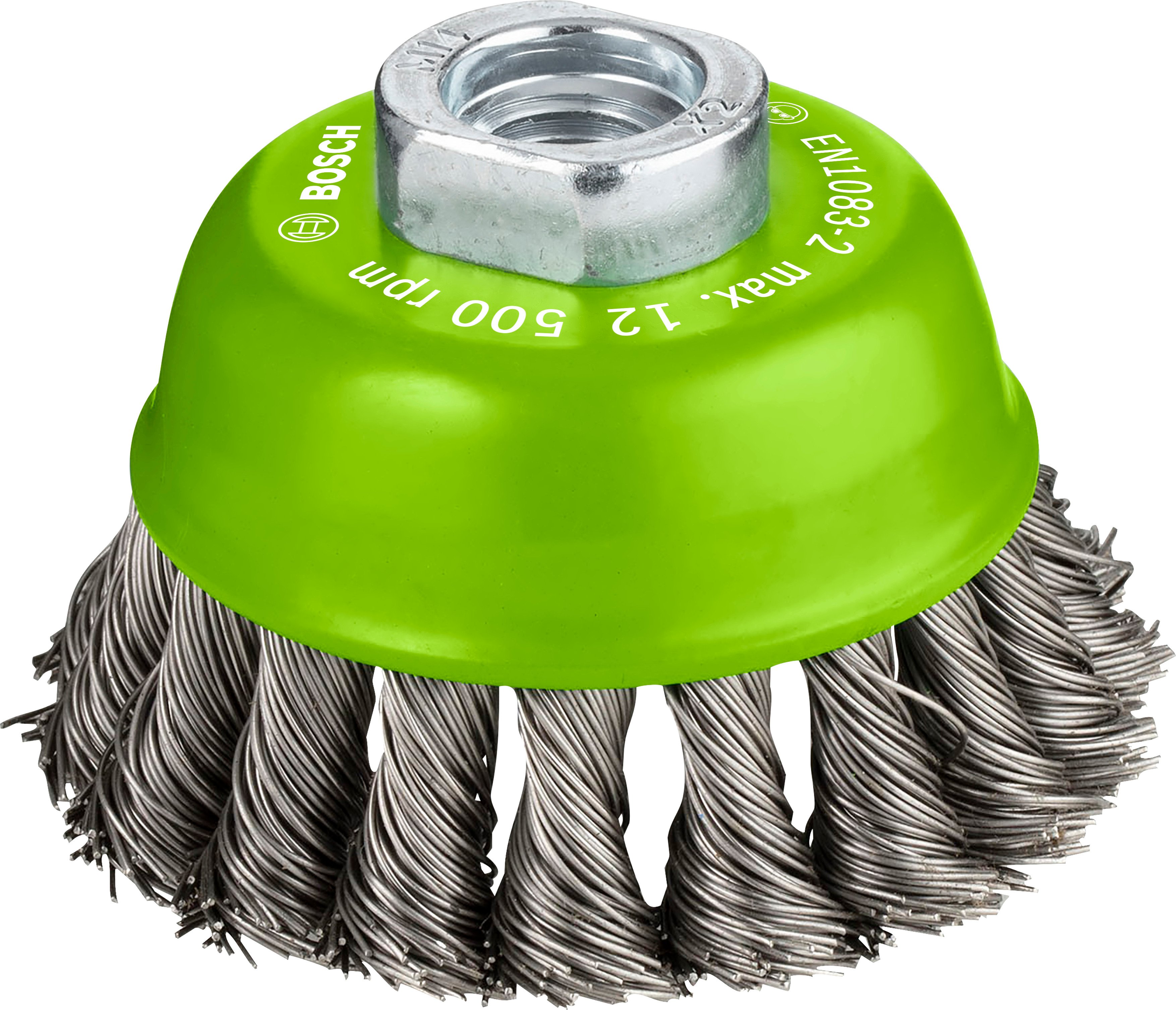 Bosch Accessoires Komstaalborstel, roestvrij 75 mm, 0,5 mm, 12500 U/ min, 14 1st - 2608622060