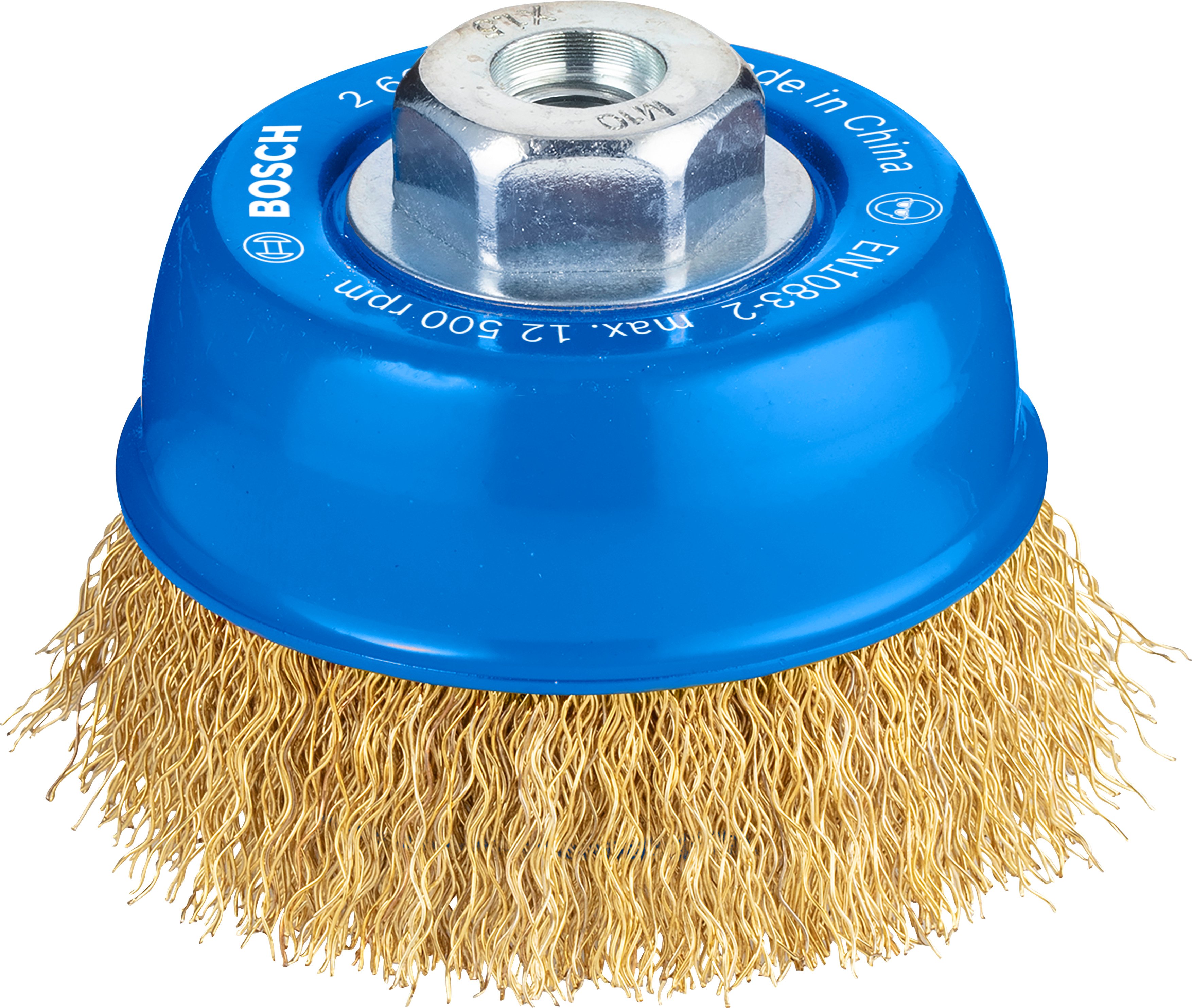 Bosch Accessoires Komstaalborstel, vermessingd 75 mm, 0,3 mm, 12000 U/ min, 10 1st - 2608622062