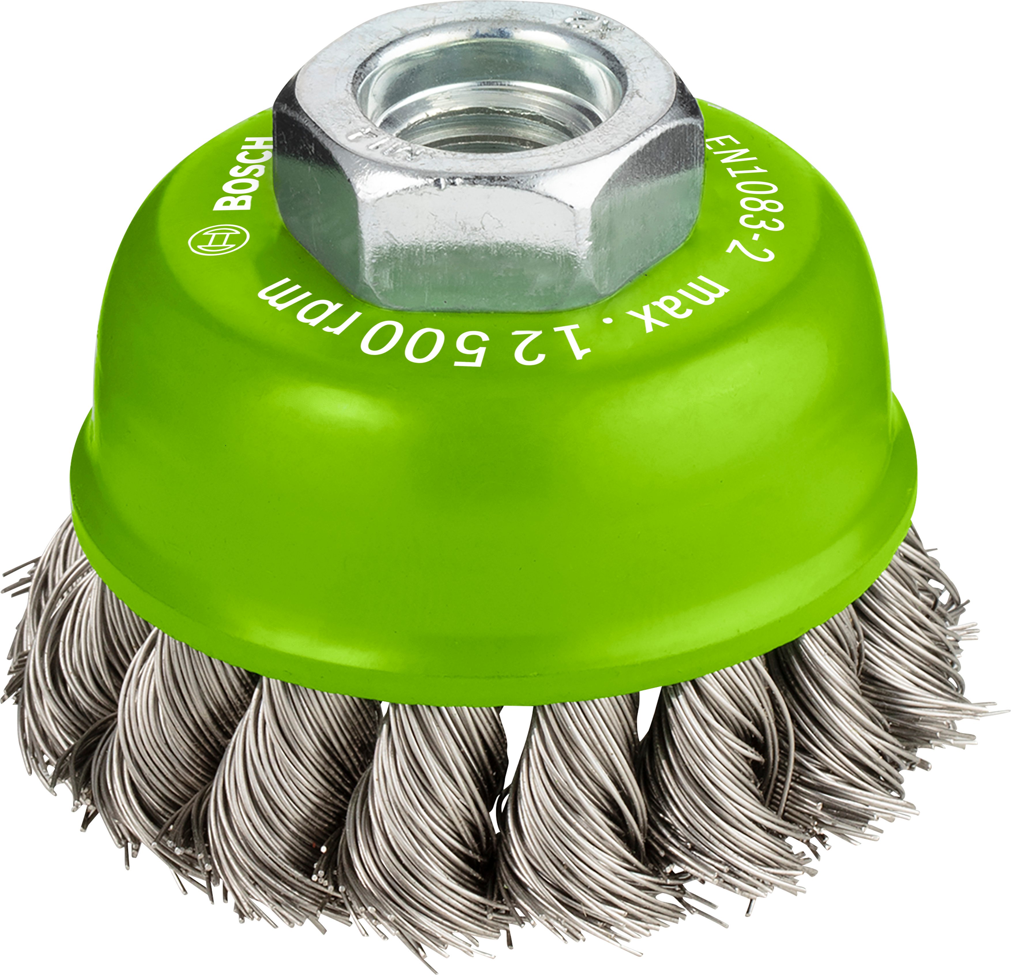Bosch Accessoires Komstaalborstel, roestvrij 65 mm, 0,35 mm, 12500 U/ min, 14 1st - 2608622104