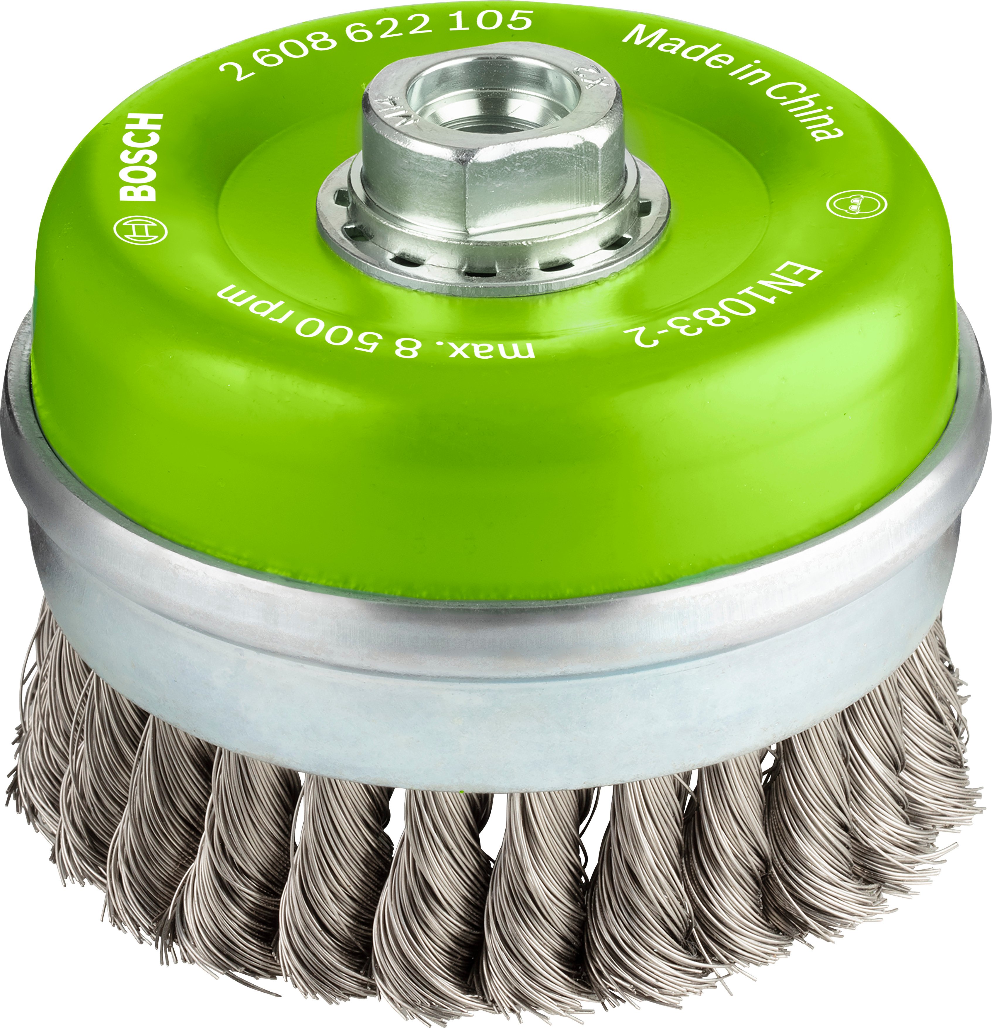 Bosch Accessoires Komstaalborstel, roestvrij 100 mm, 0,35 mm, 8500 U/ min, 14 1st - 2608622105