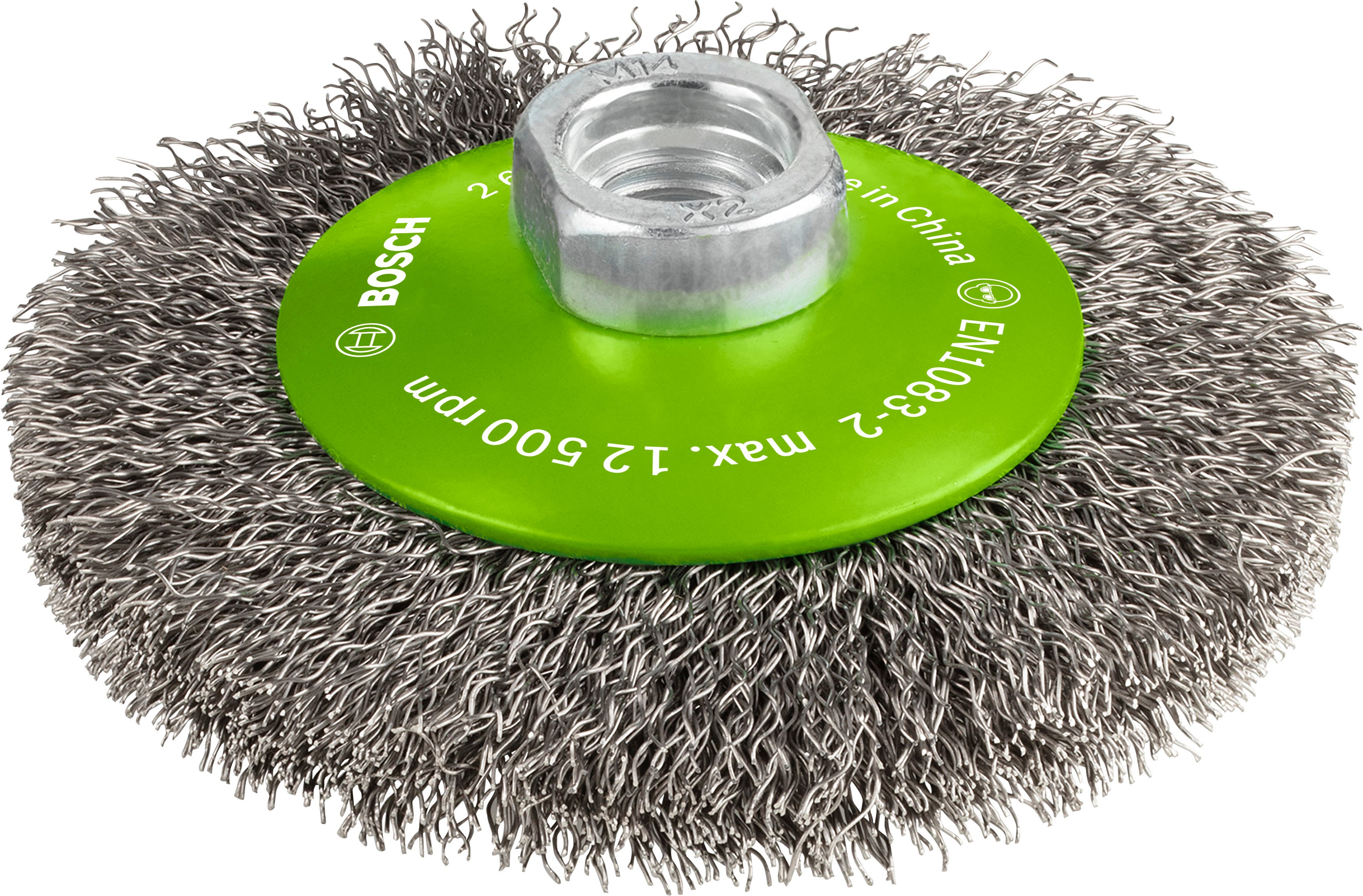 Bosch Accessoires Kegelborstel, roestvrij 100 mm, 0,35 mm, 12500 U/ min, 14 1st - 2608622108