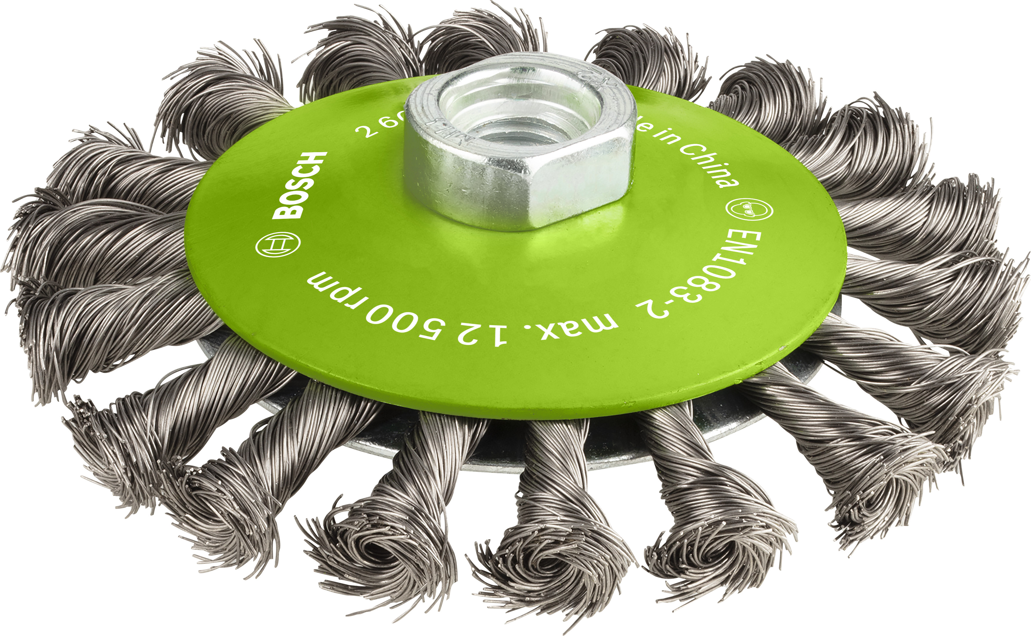 Bosch Accessoires Kegelborstel, roestvrij 115 mm, 0,35 mm, 12500 U/ min, 14 1st - 2608622109