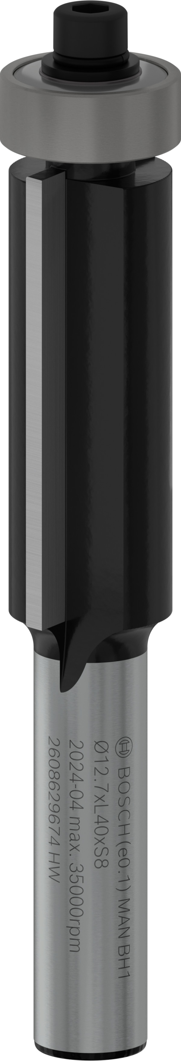 Bosch Accessoires PRO Kopieerfrees met kogellager beneden | Ø 12,7 x L 40 | schacht 8 mm - 2608629674 afbeelding 1