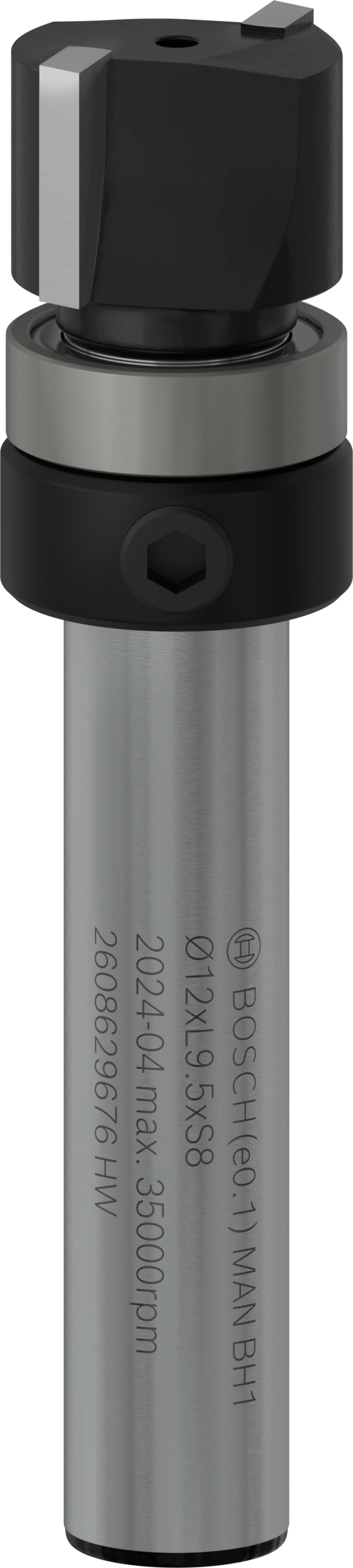Bosch Accessoires PRO Kopieerfrees met kogellager boven | Ø 12,7 x L 9,5 | schacht 8 mm - 2608629676