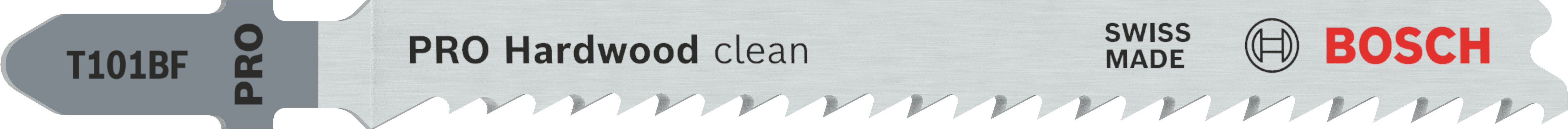 Bosch Accessoires 5 x clean voor hardhout decoupeerzaagblad T101BF - 2608634234