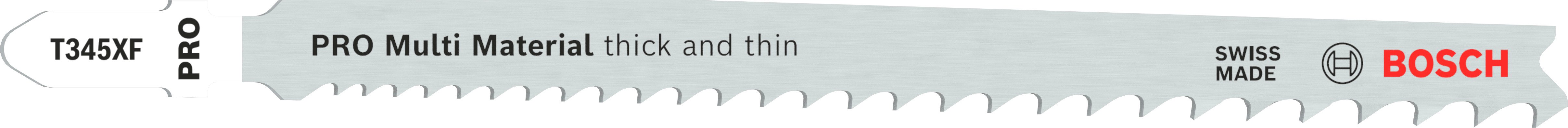 Bosch Accessoires 5x Progressor voor hout en metaal decoupeerzaagblad T345XF - 2608634994