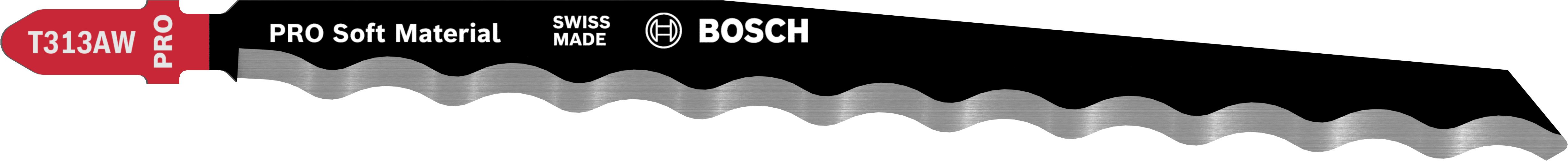 Bosch Accessoires Decoupeerzaagblad T 313 AW Special for Soft Material 3st - 2608635187