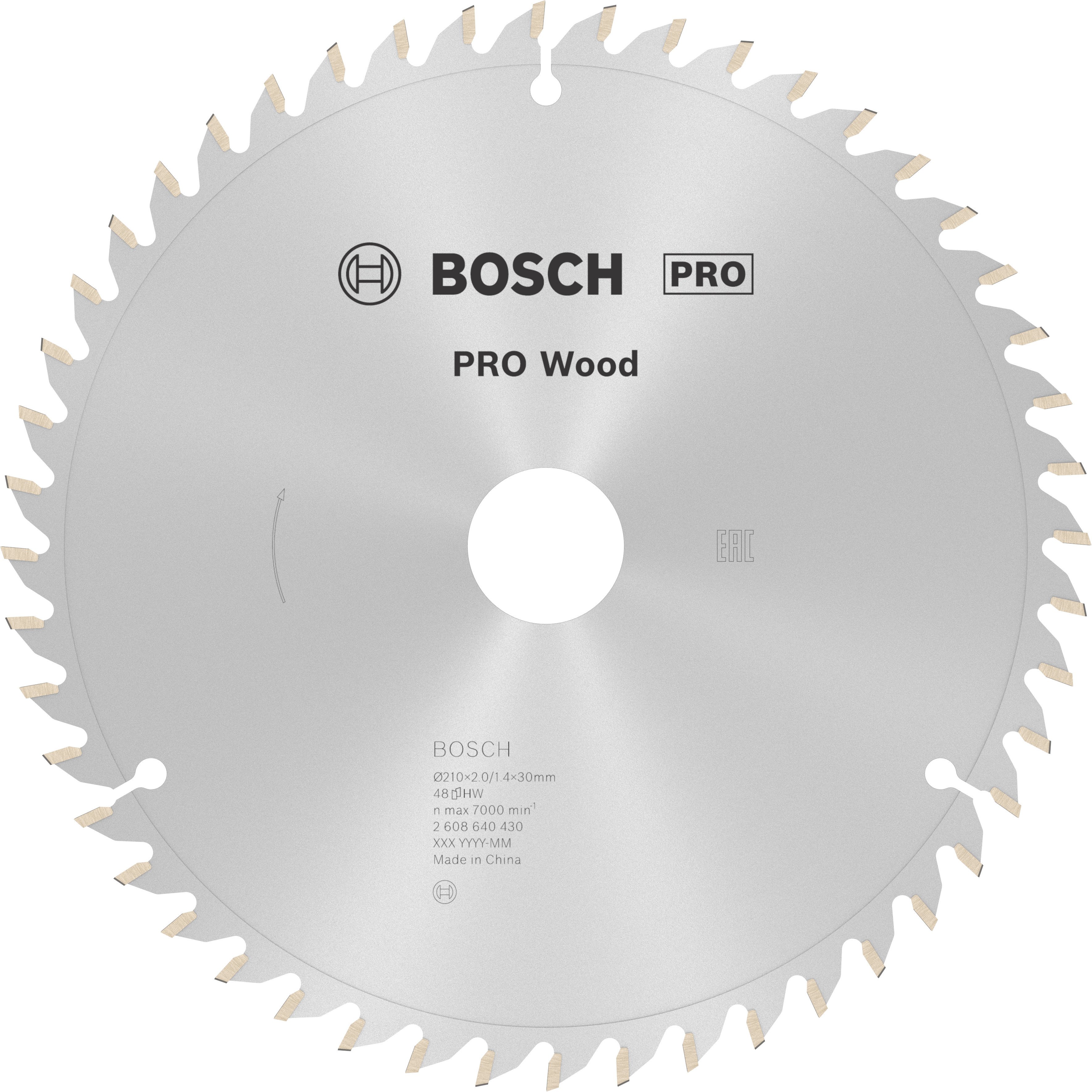 Bosch Accessoires Cirkelzaagblad Optiline Wood 210 x 30 x 2,0 mm, 48 1st - 2608640430