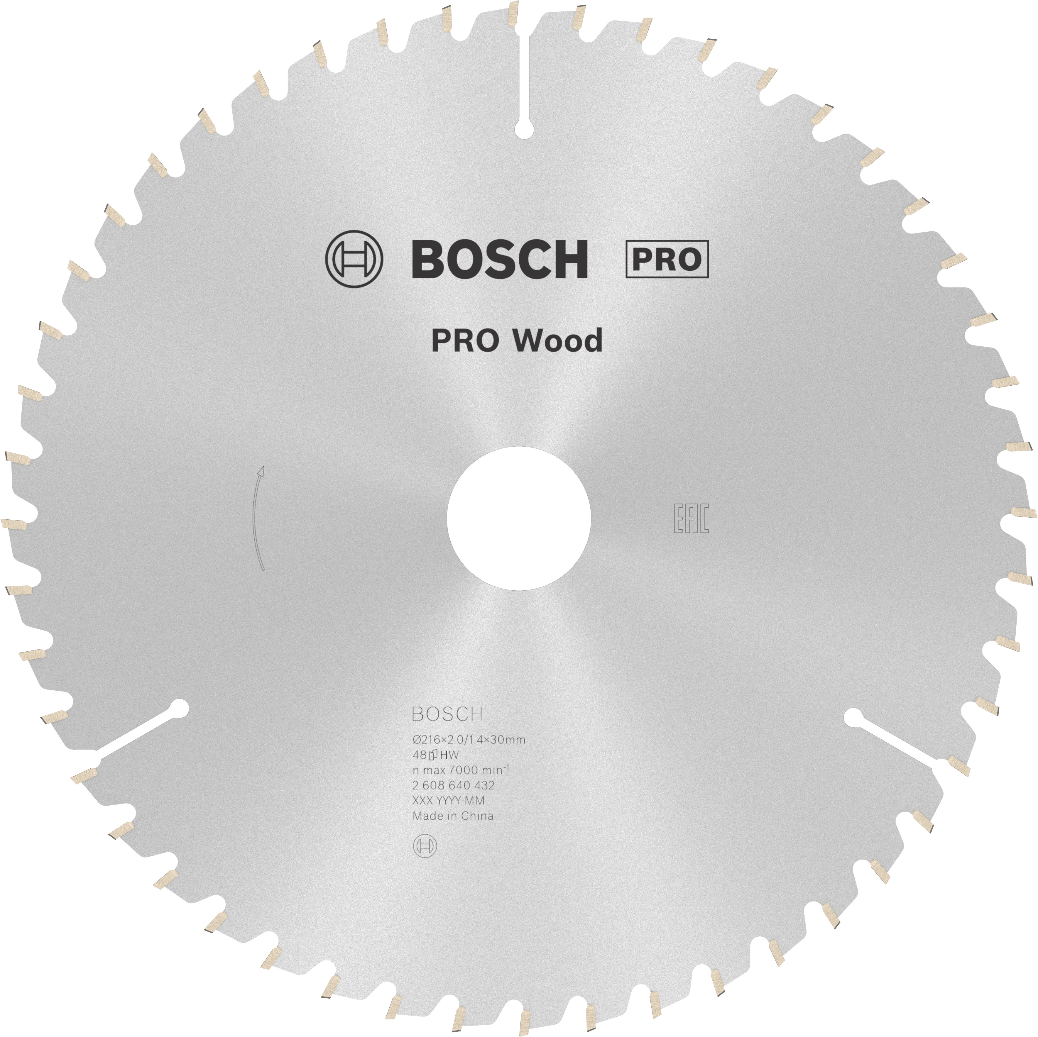Bosch Accessoires Cirkelzaagblad Optiline Wood 216 x 30 x 2,0 mm, 48 1st - 2608640432