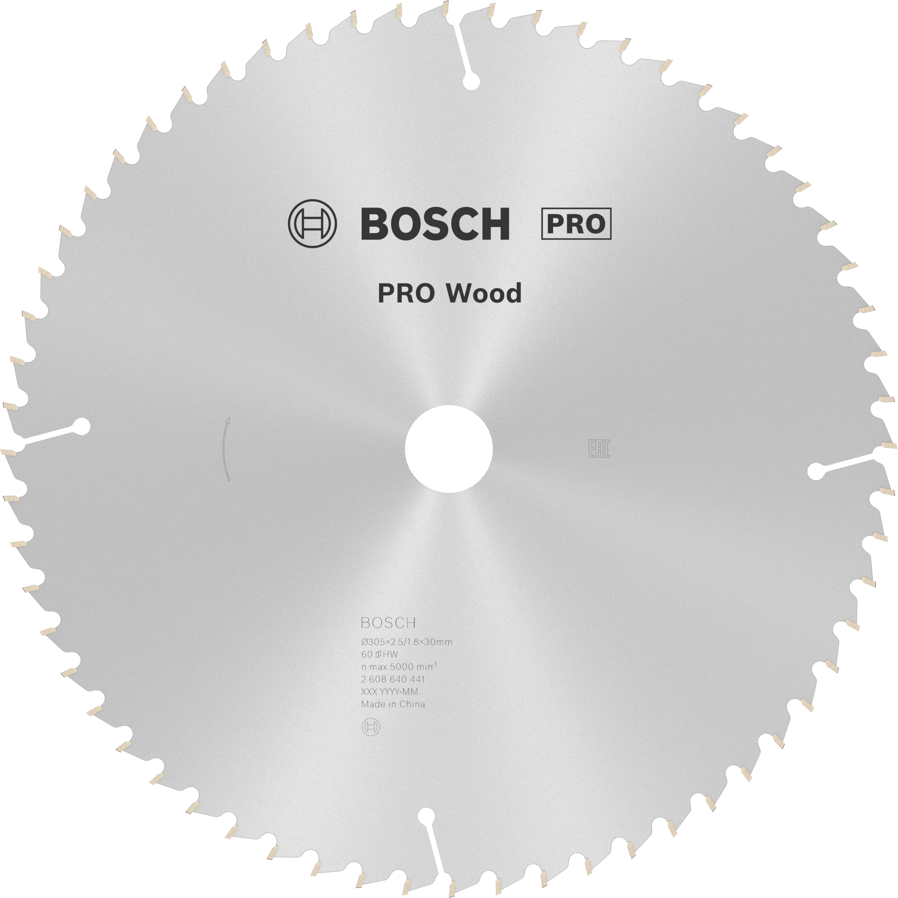 Bosch - Cirkelzaagblad Optiline Wood 305 x 30 x 2,5 mm, 60