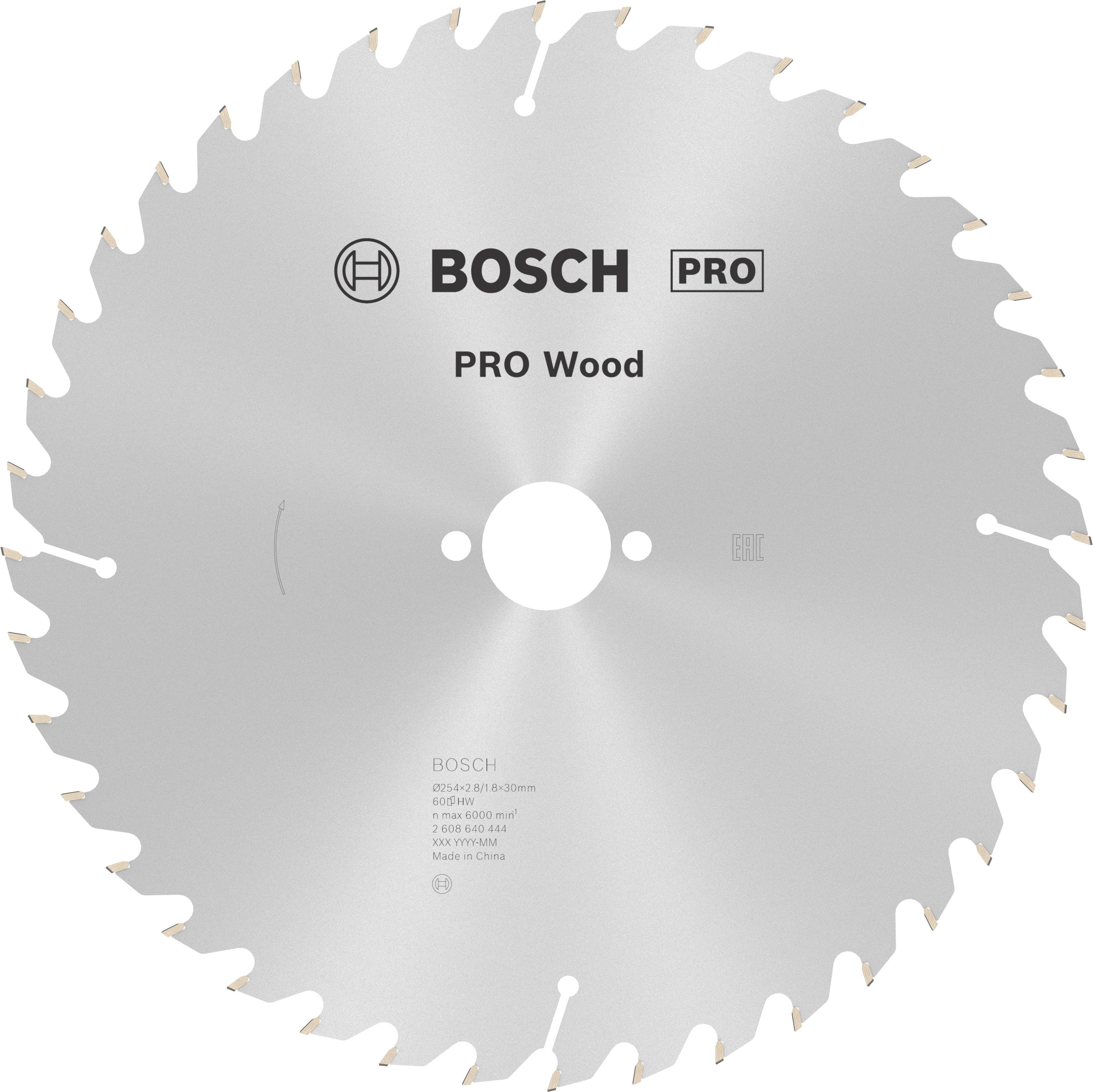 Bosch Accessoires Cirkelzaagblad Optiline K/V 254X30X2,8 60T WZ - 2608640444