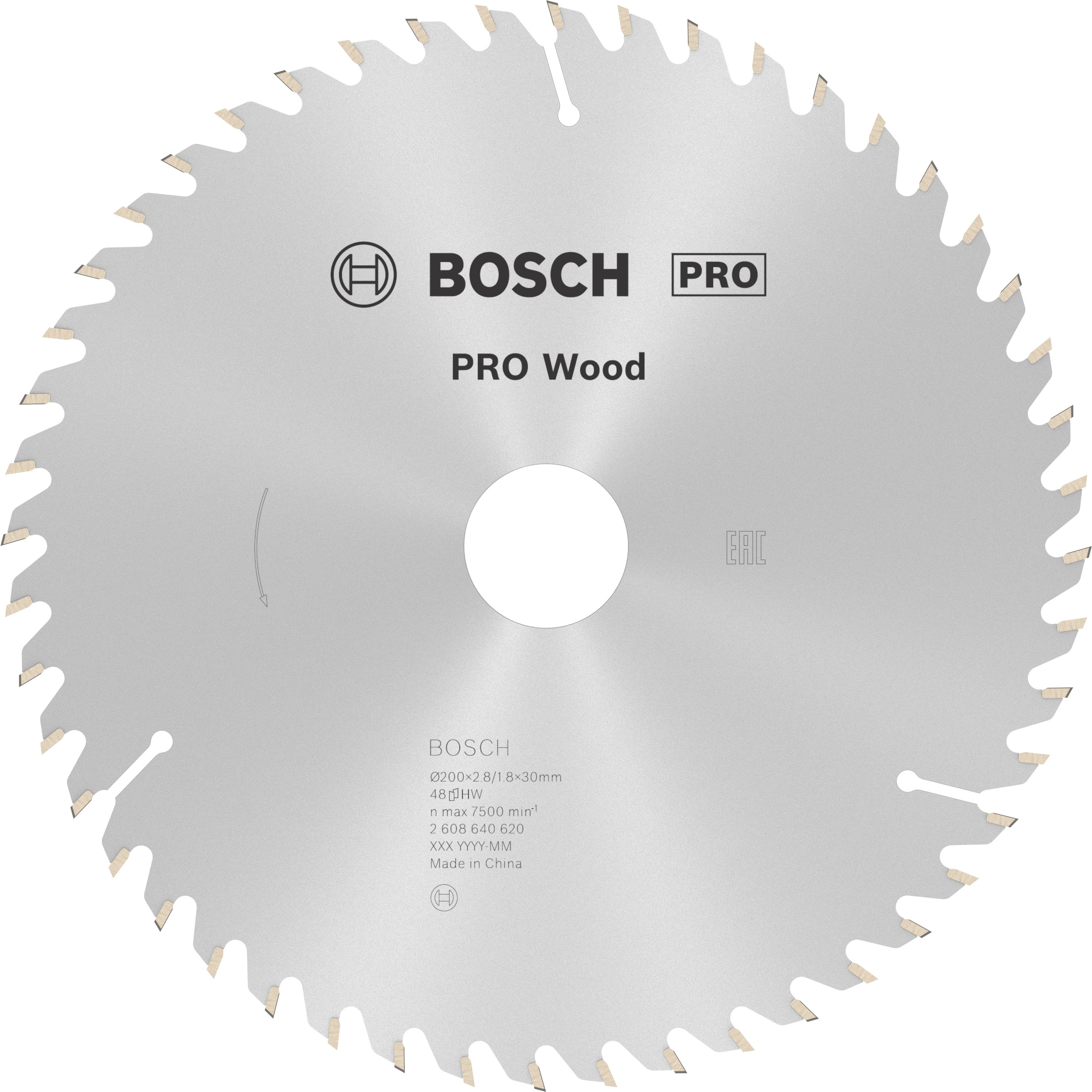 Bosch Accessoires Cirkelzaagblad Optiline Wood 200 x 30 x 2,8 mm, 48 1st - 2608640620