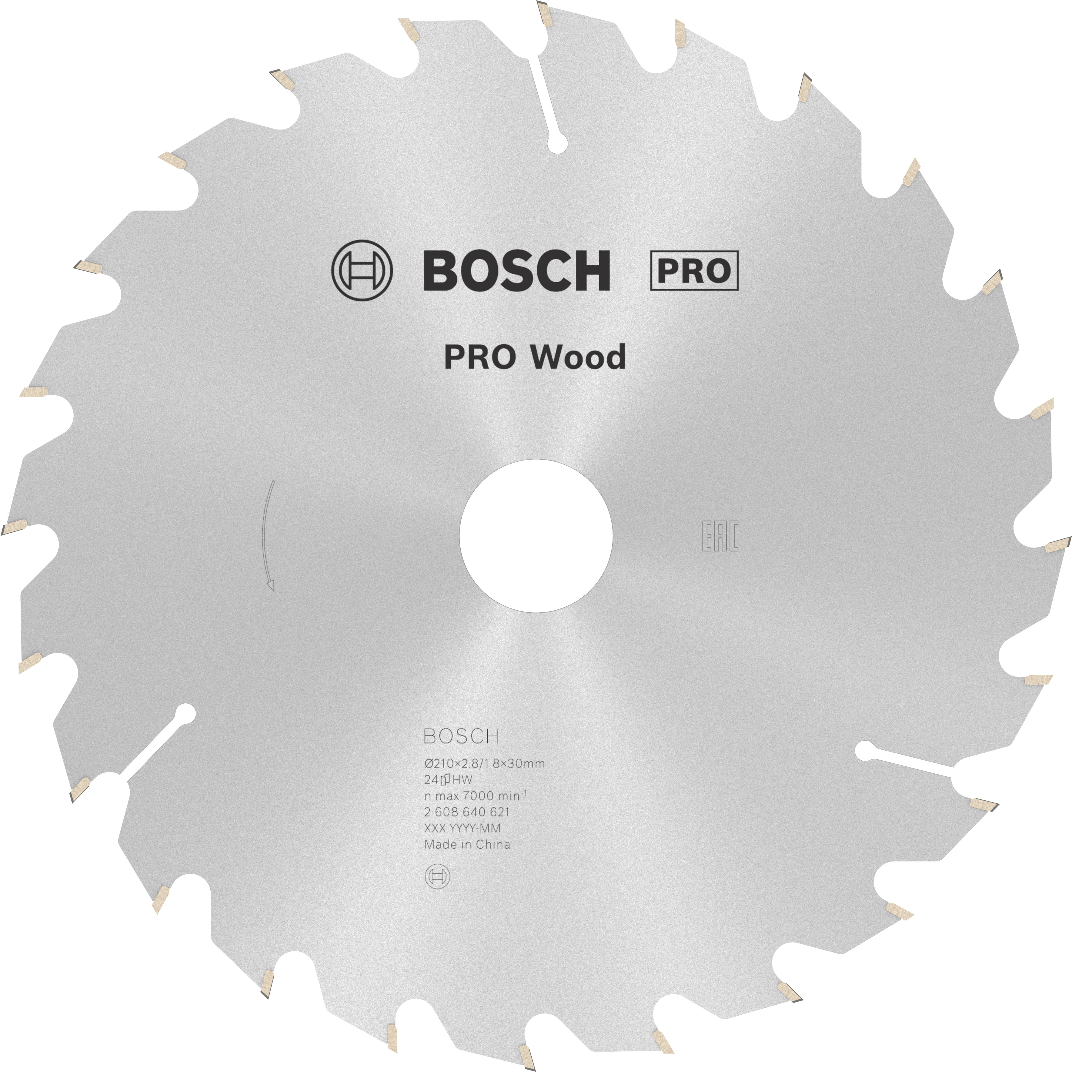 Bosch Accessoires Cirkelzaagblad Optiline Wood 210 x 30 x 2,8 mm, 24 1st - 2608640621