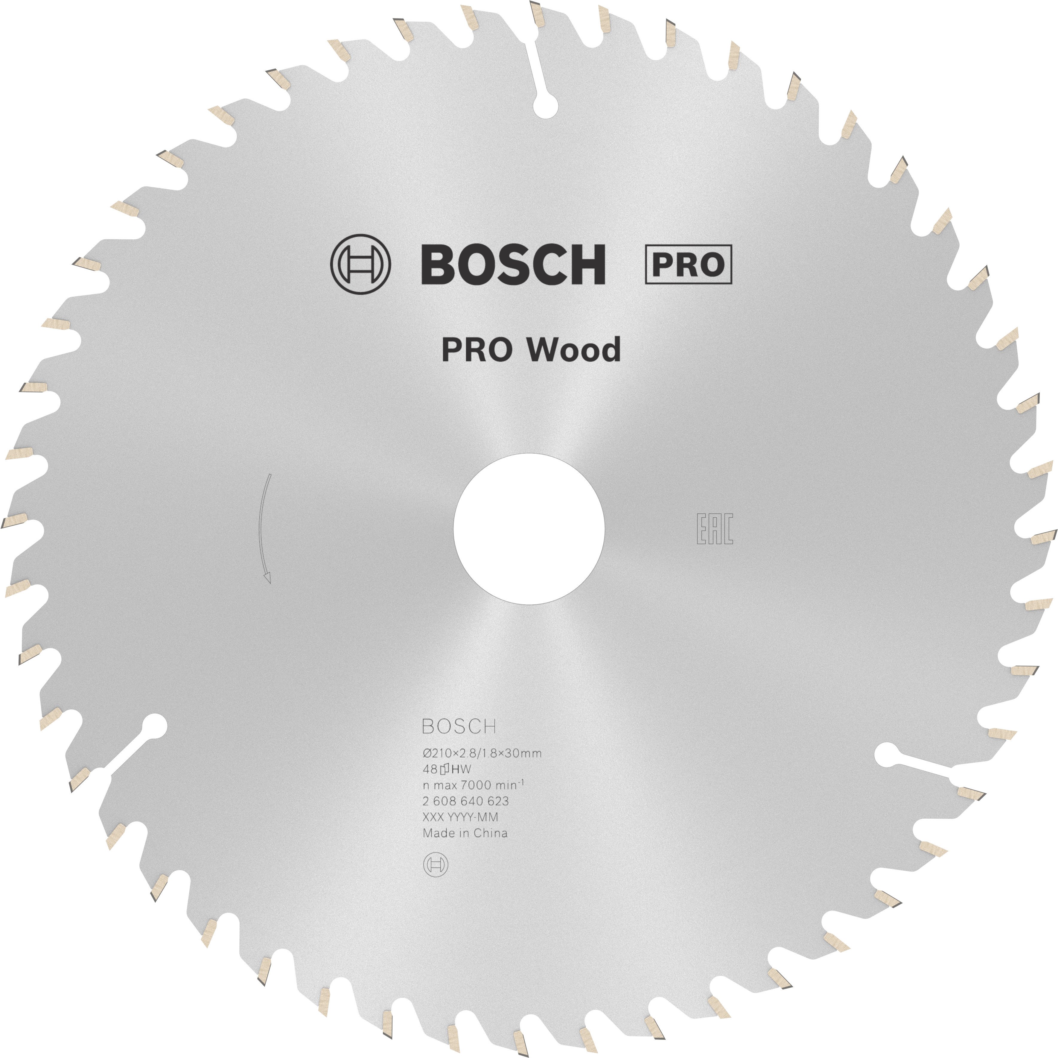 Bosch Accessoires Cirkelzaagblad Optiline Wood 210 x 30 x 2,8 mm, 48 1st - 2608640623