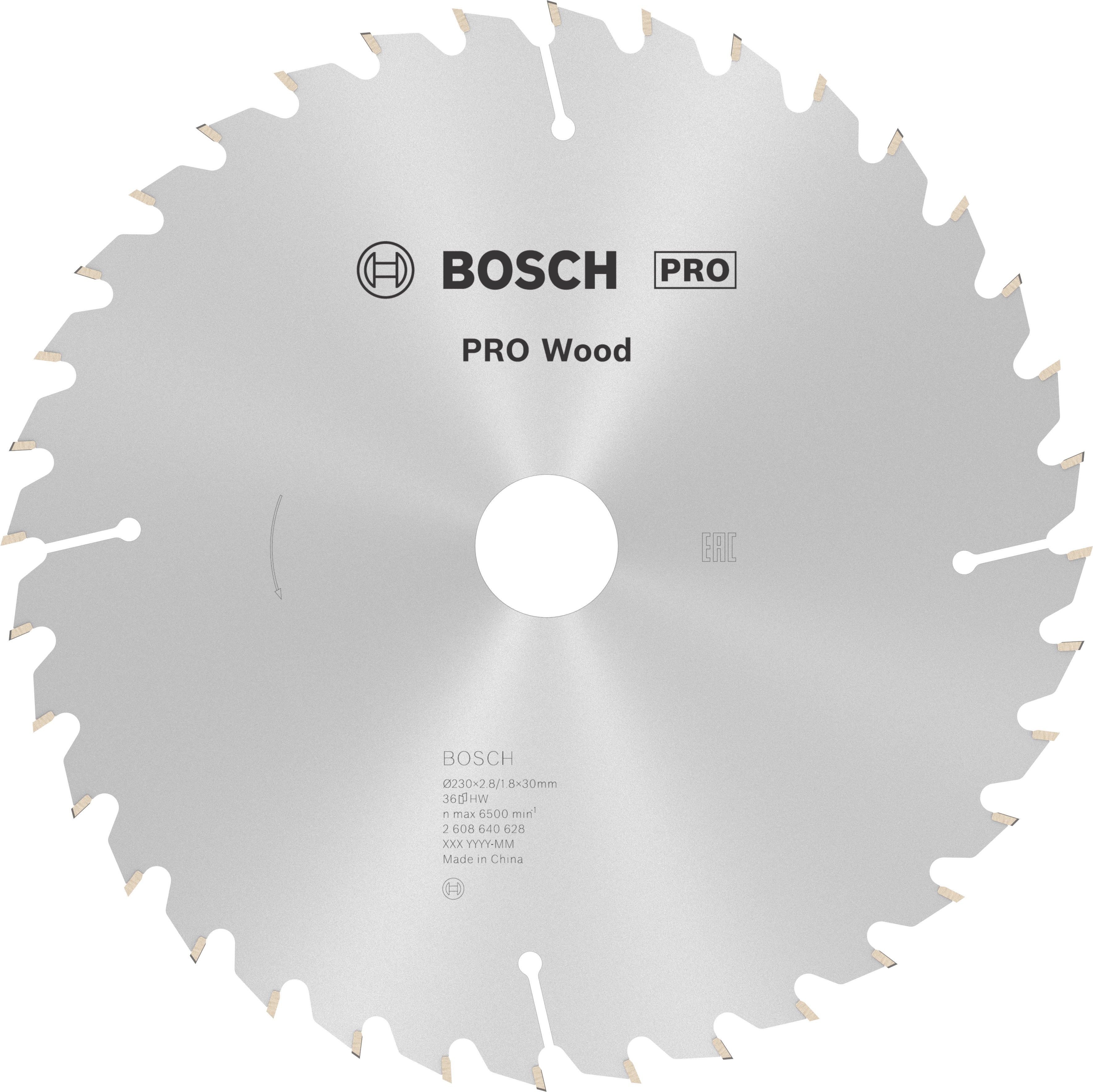 Bosch Accessoires Cirkelzaagblad Optiline Wood 230 x 30 x 2,8 mm, 36 1st - 2608640628