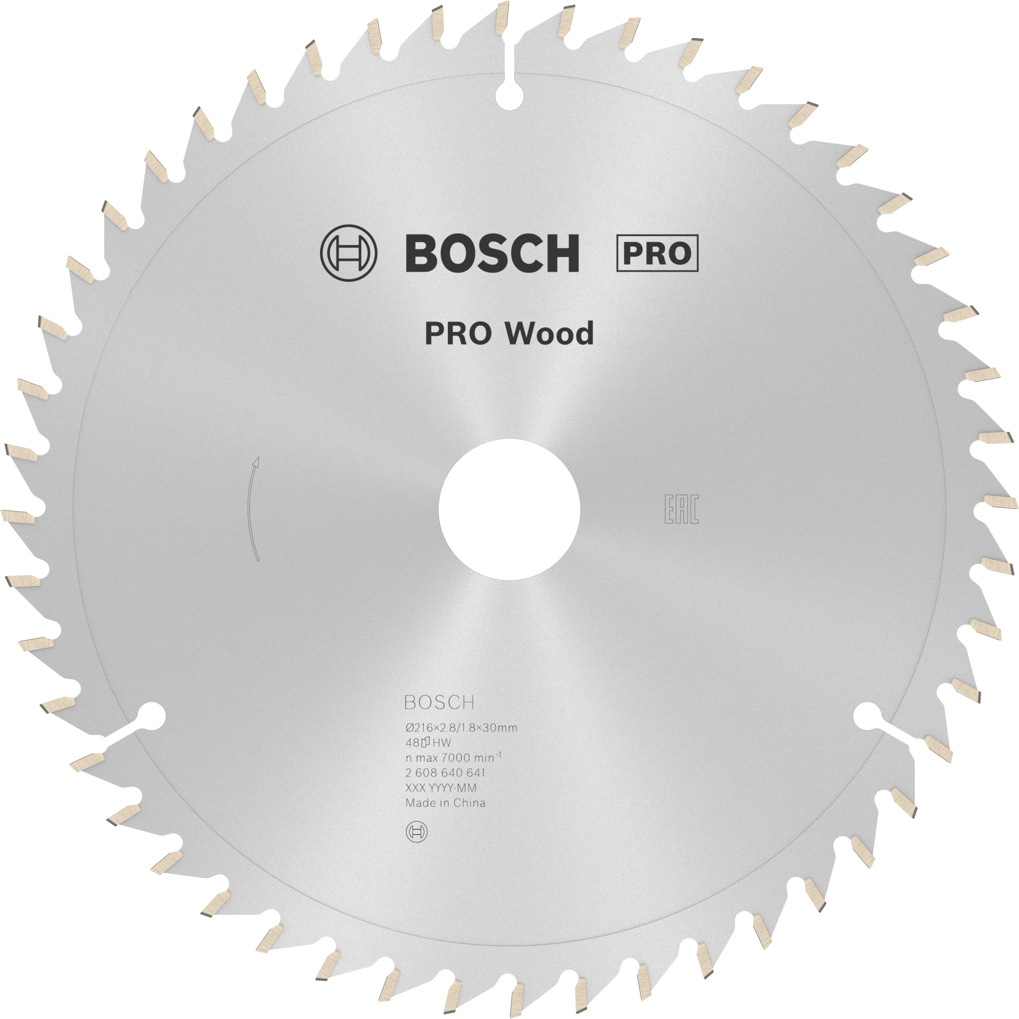 Bosch Accessoires Cirkelzaagblad Optiline Wood 216x30x48 | 2608640432 - 2608640641