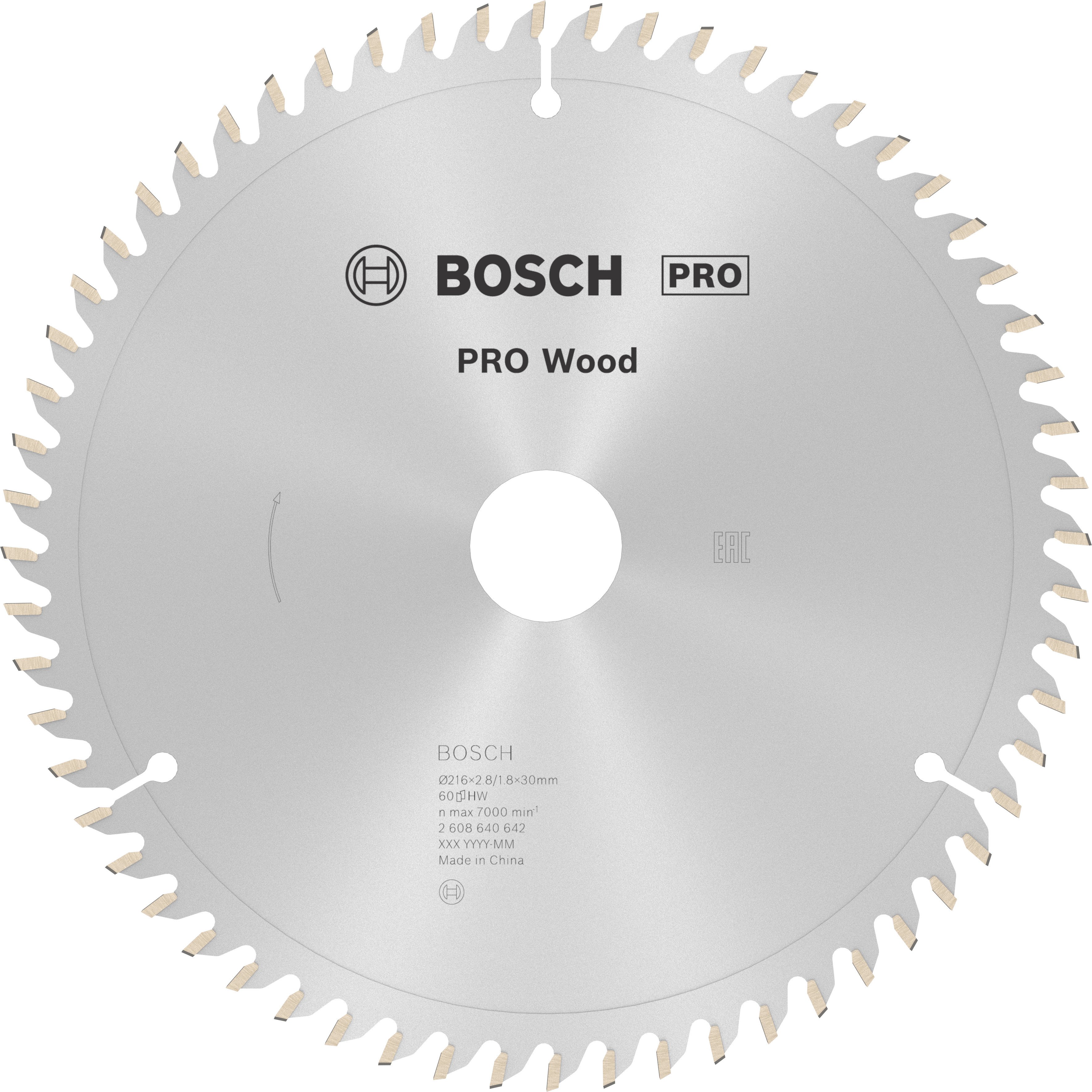 Bosch Accessoires Cirkelzaagblad Optiline Wood 216x30x60 | 2608640642 - 2608640642