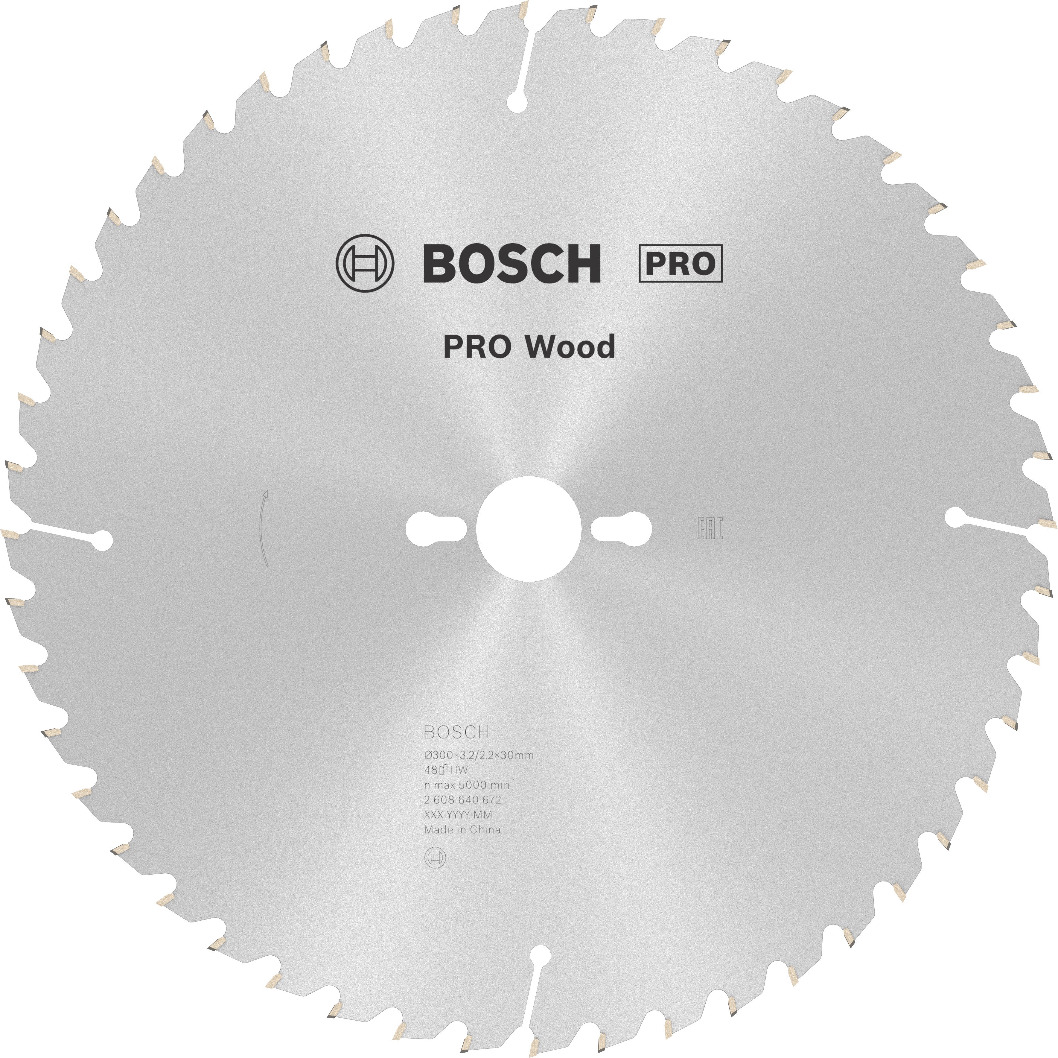 Bosch Accessoires Cirkelzaagblad Optiline Wood 300 x 30 x 3,2 mm, 48 1st - 2608640672
