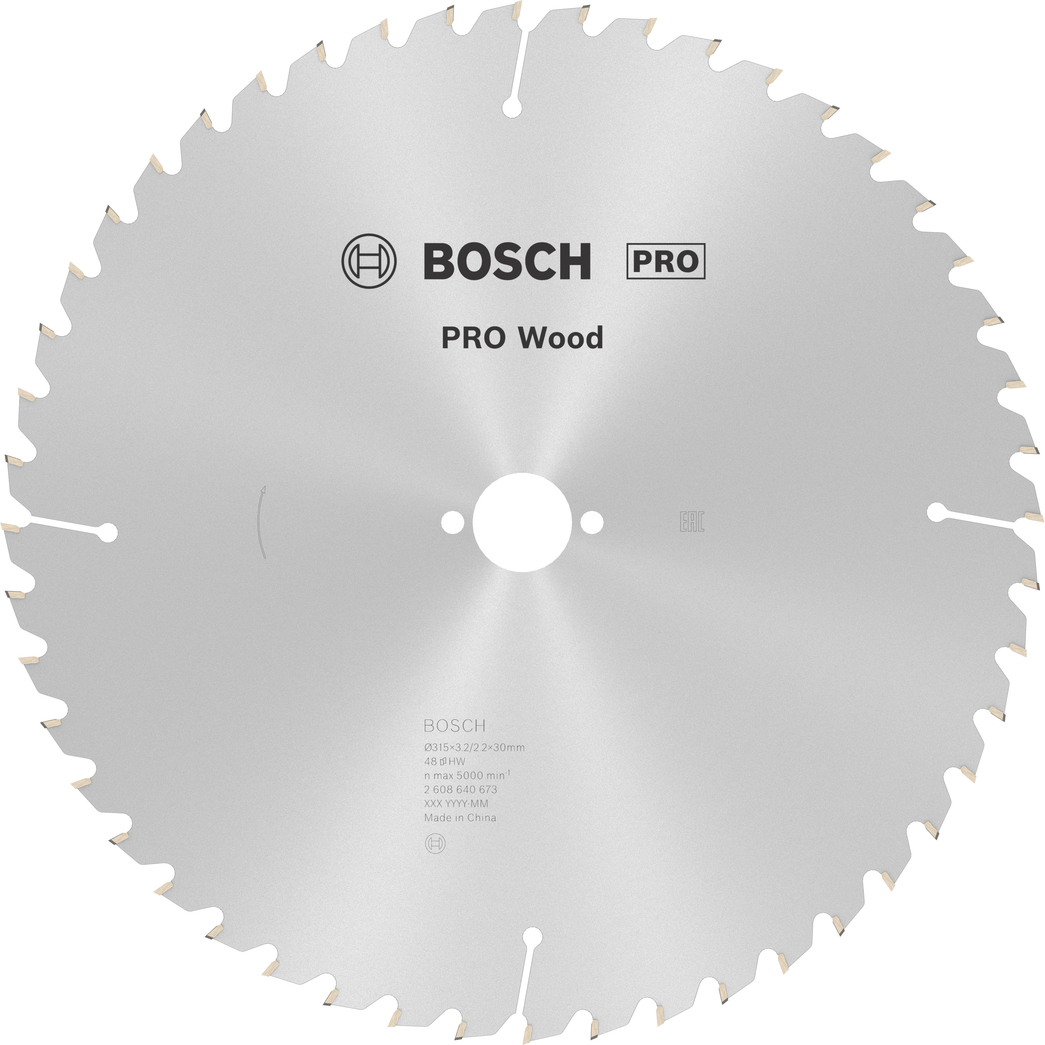 Bosch Accessoires Cirkelzaagblad Optiline Wood 315 x 30 x 3,2 mm, 48 1st - 2608640673